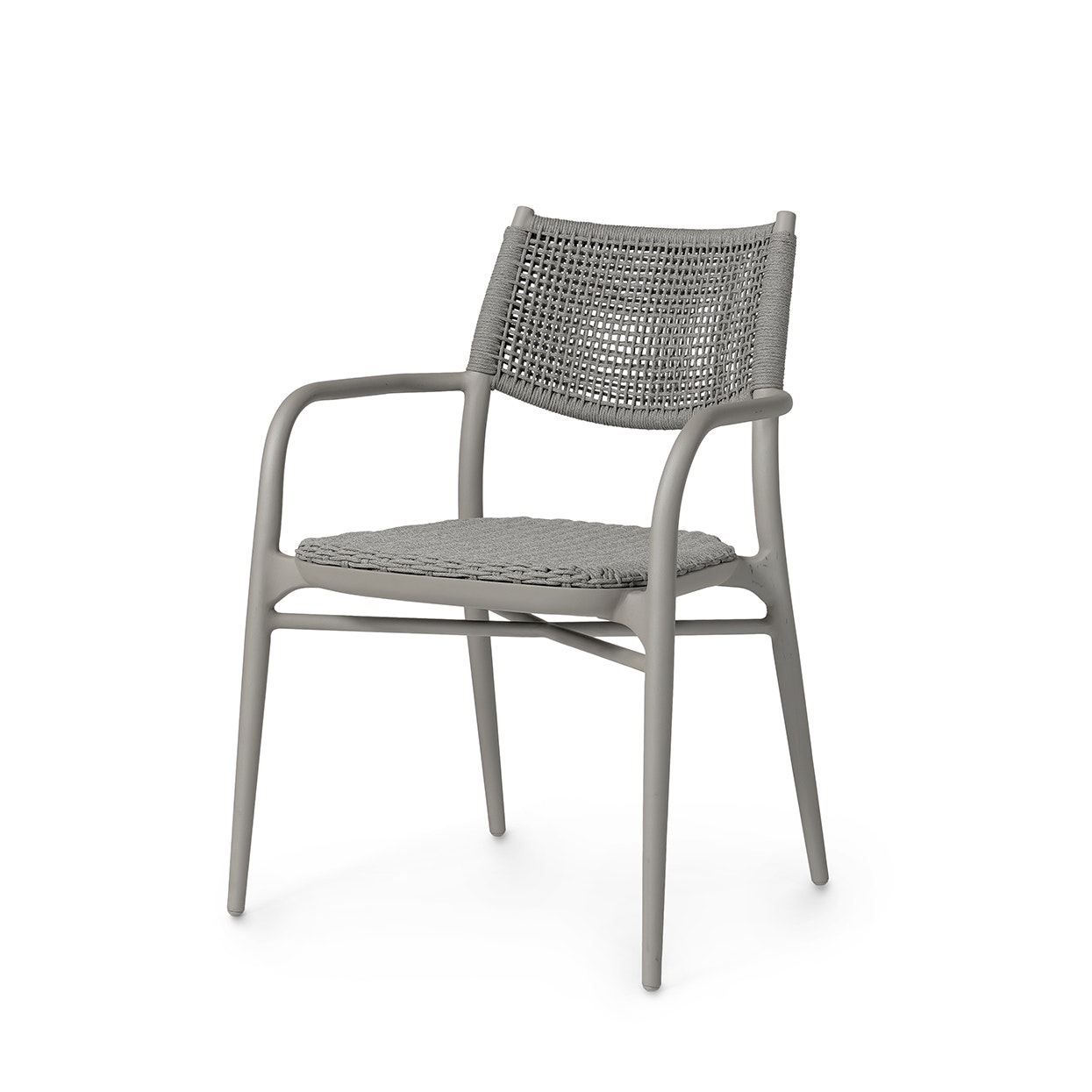 Palecek CODY OUTDOOR STACKABLE ARM CHAIR, PEBBLE 7529-29