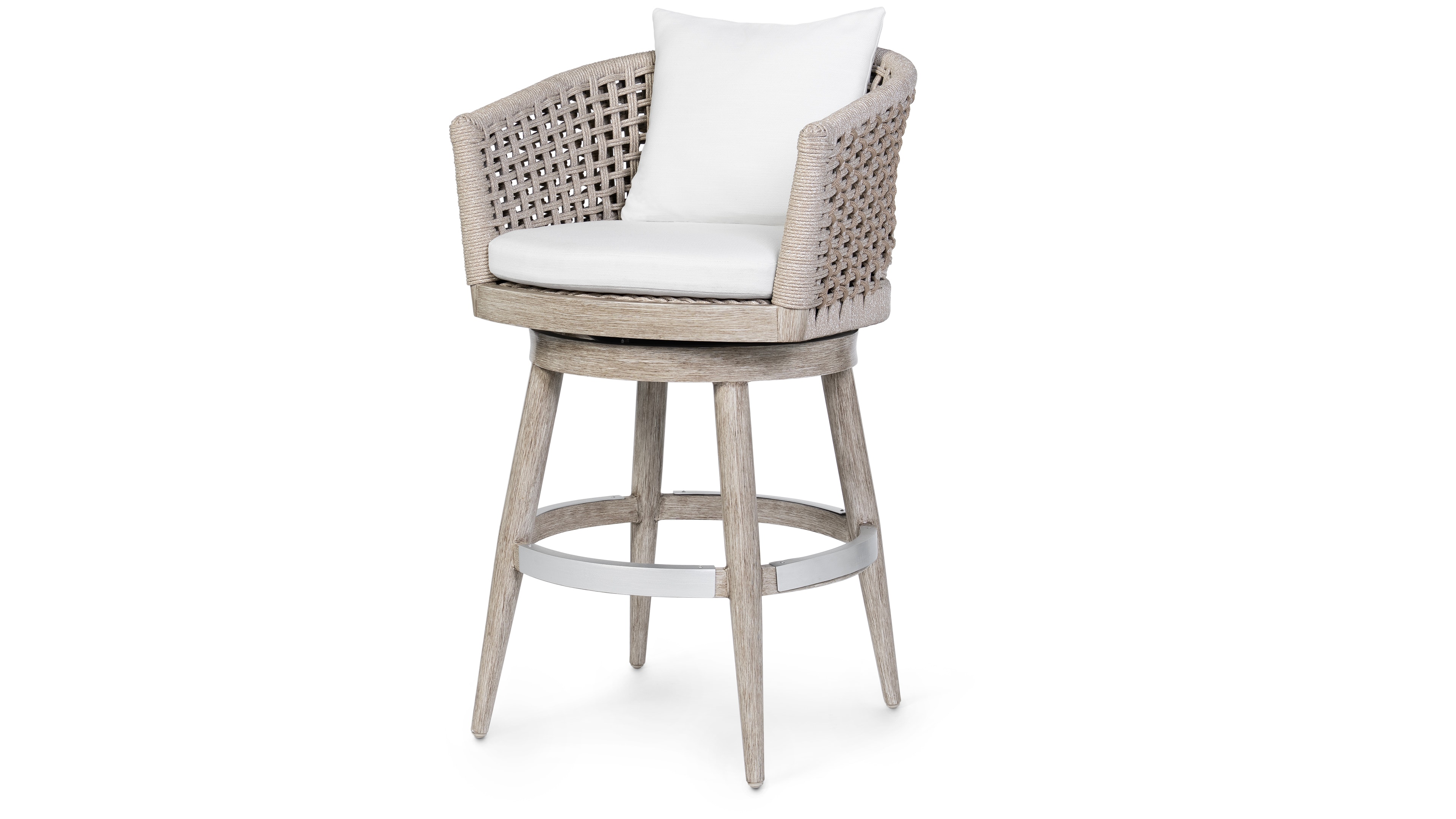 Palecek SOUTHPORT OUTDOOR SWIVEL 30" BARSTOOL, ALMOND 7588-41