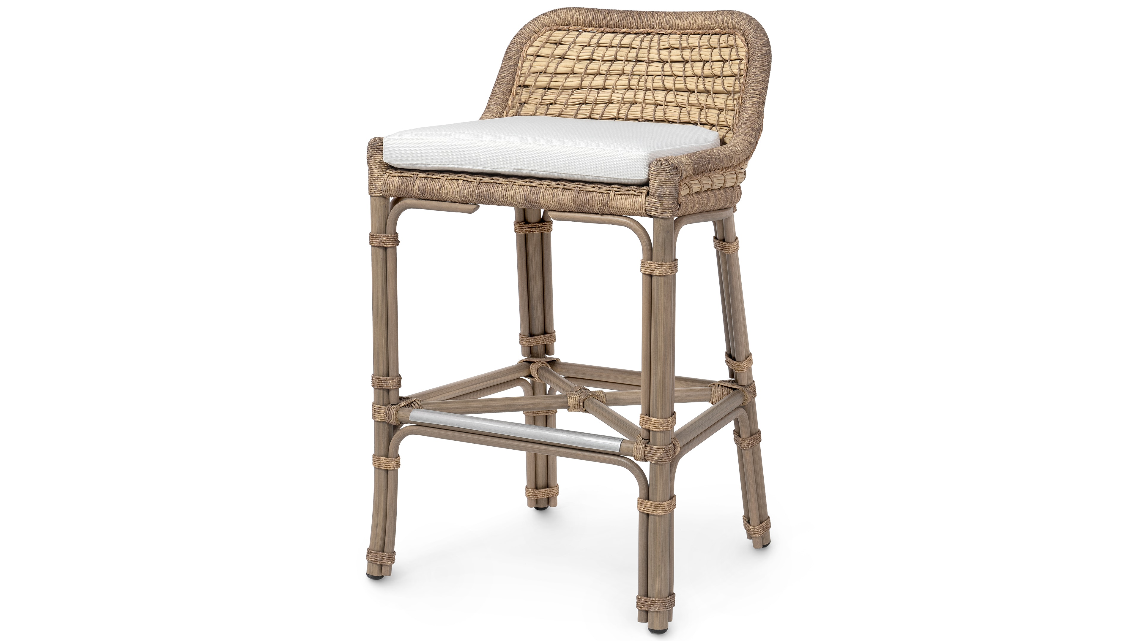 Palecek CAPITOLA OUTDOOR 30" BARSTOOL, NATURAL 7592-01