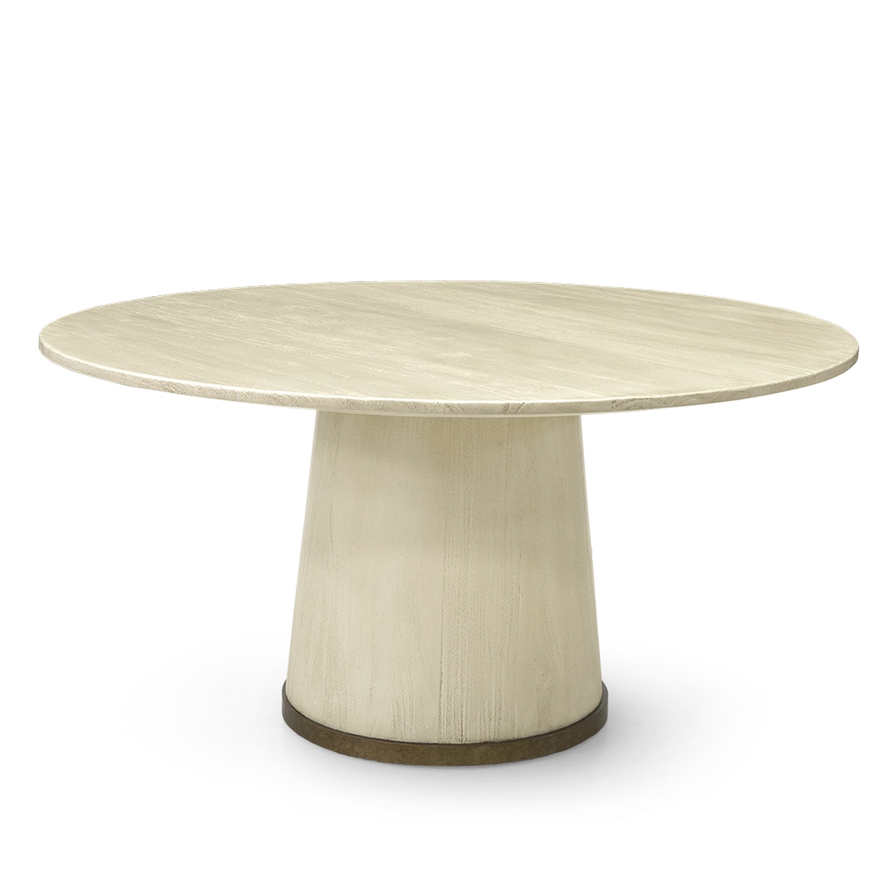Palecek CONRAD DINING TABLE 72" GOLD 7608