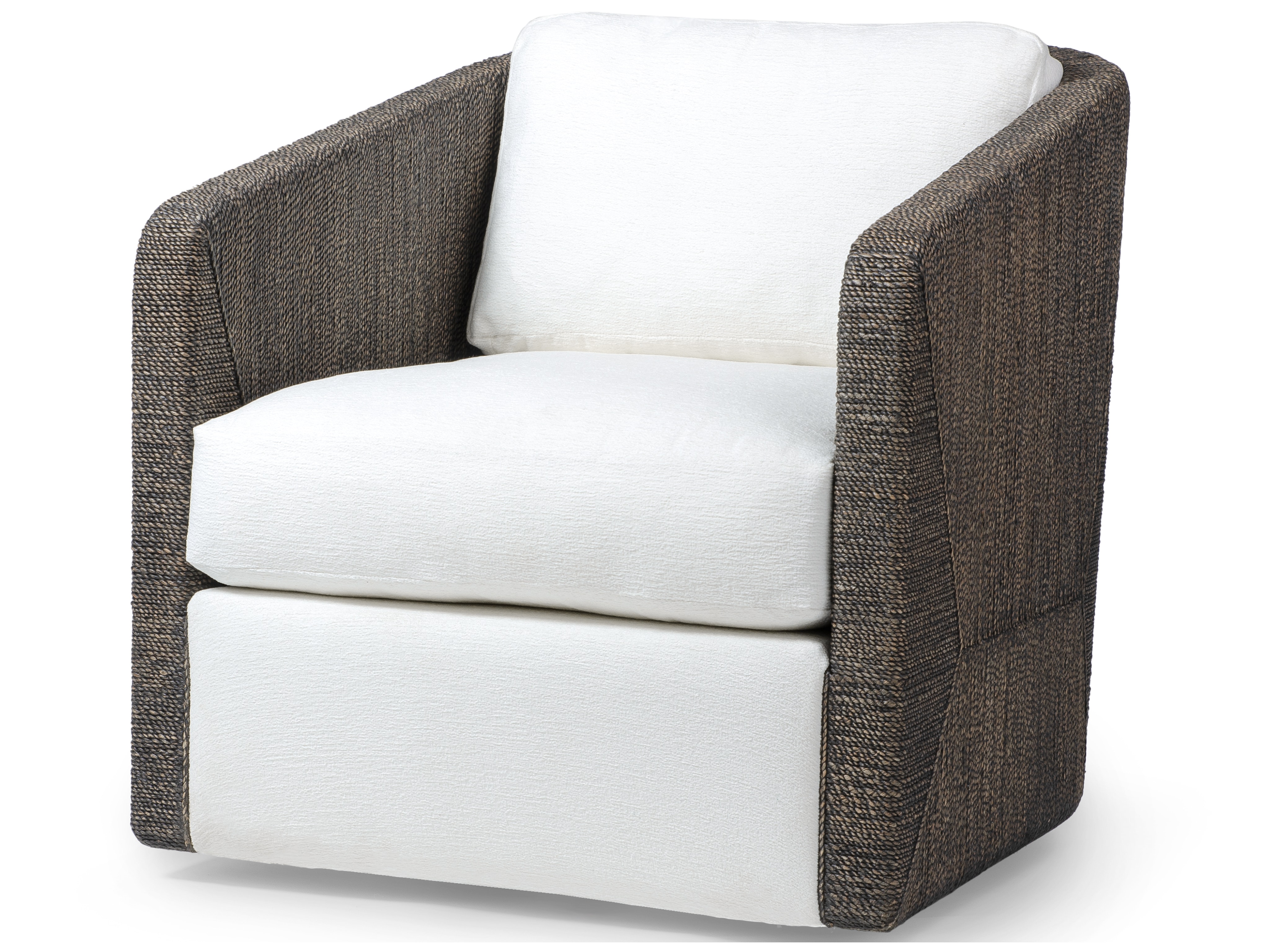 Palecek CARMINE SWIVEL LOUNGE CHAIR, MOCHA WASH 7615-89