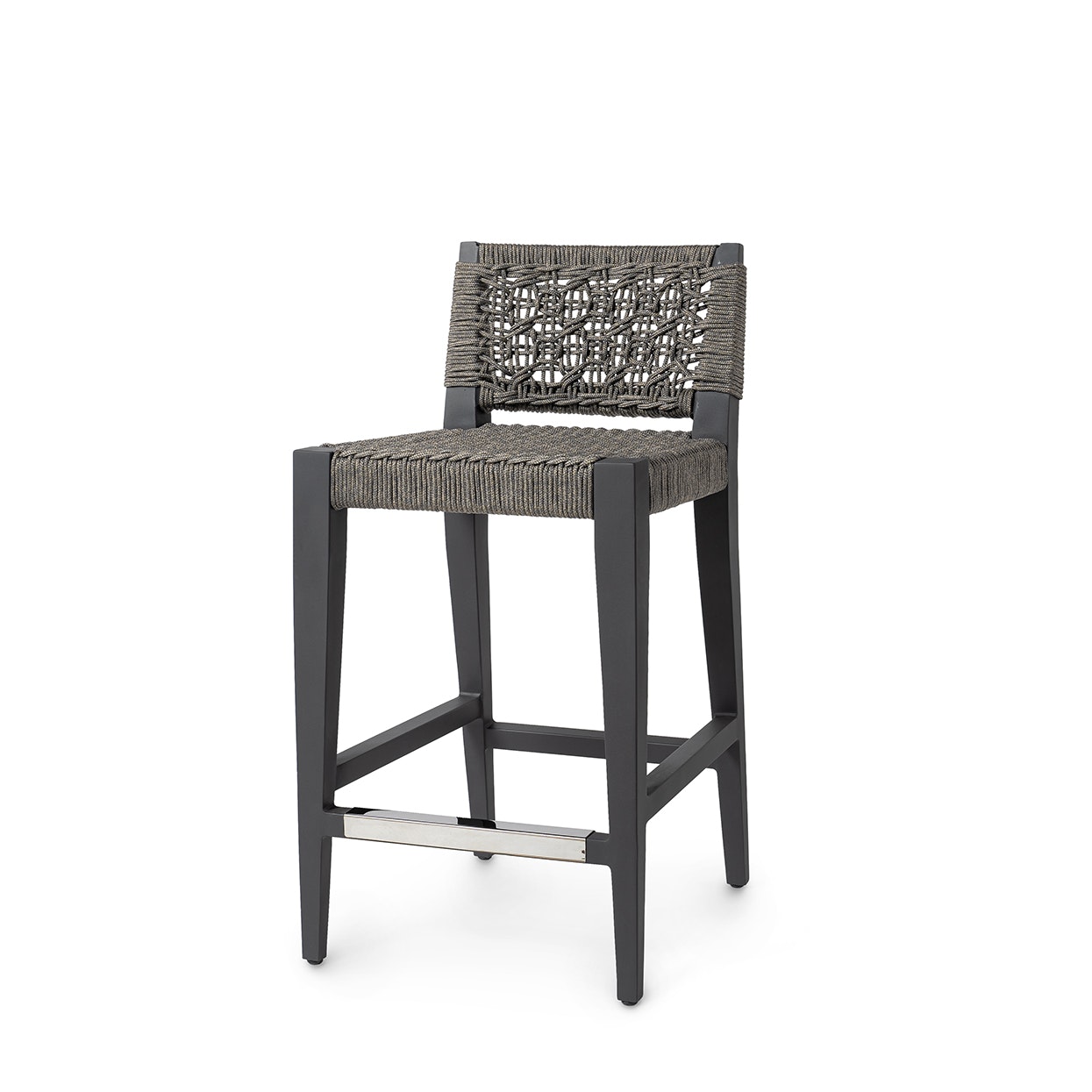 Palecek OLIVER OUTDOOR 24"COUNTER STOOL, CHARCOAL 7616-31
