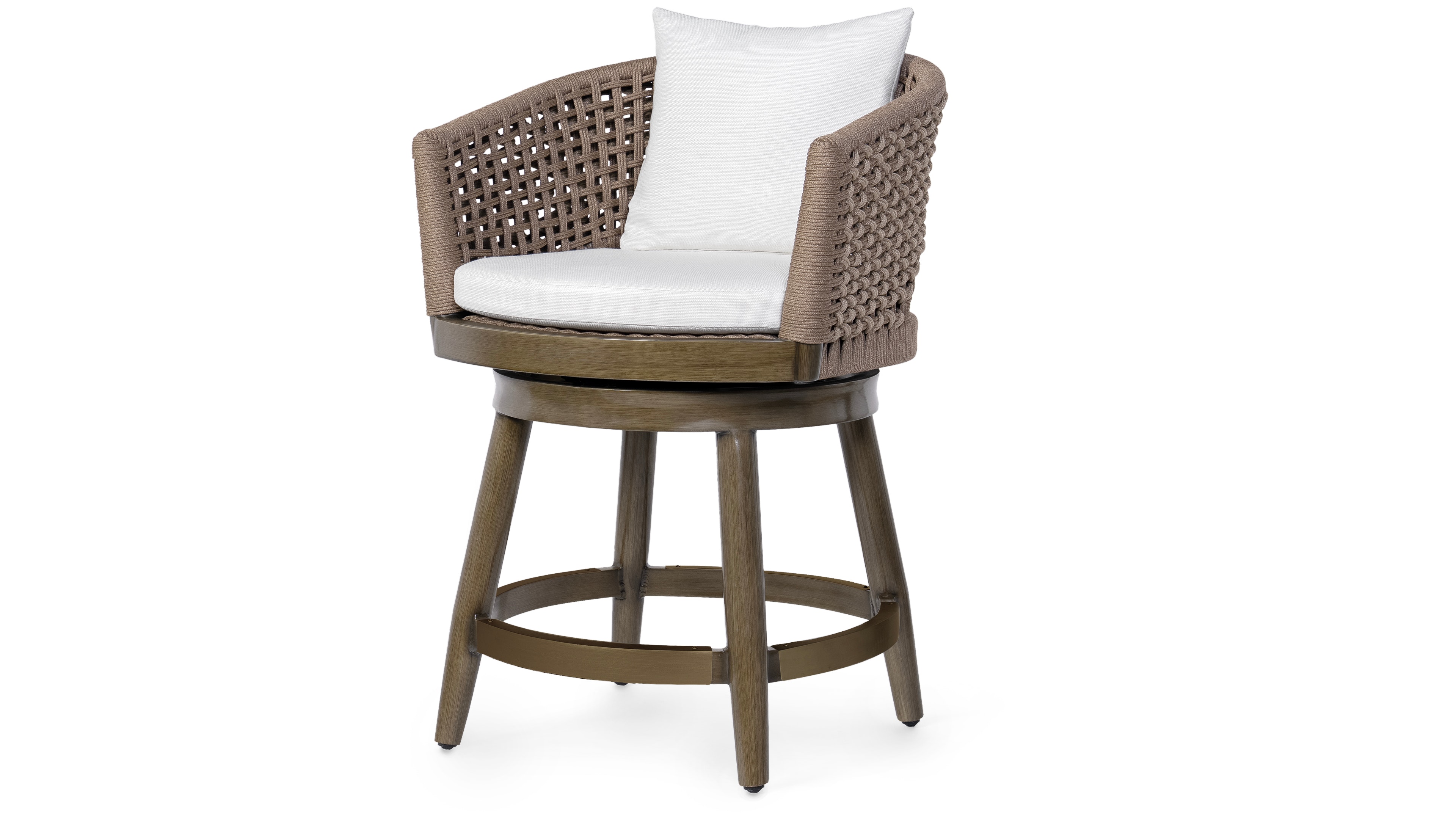 Palecek SOUTHPORT OUTDOOR SWIVEL 24" COUNTER STOOL, UMBER 7618-83