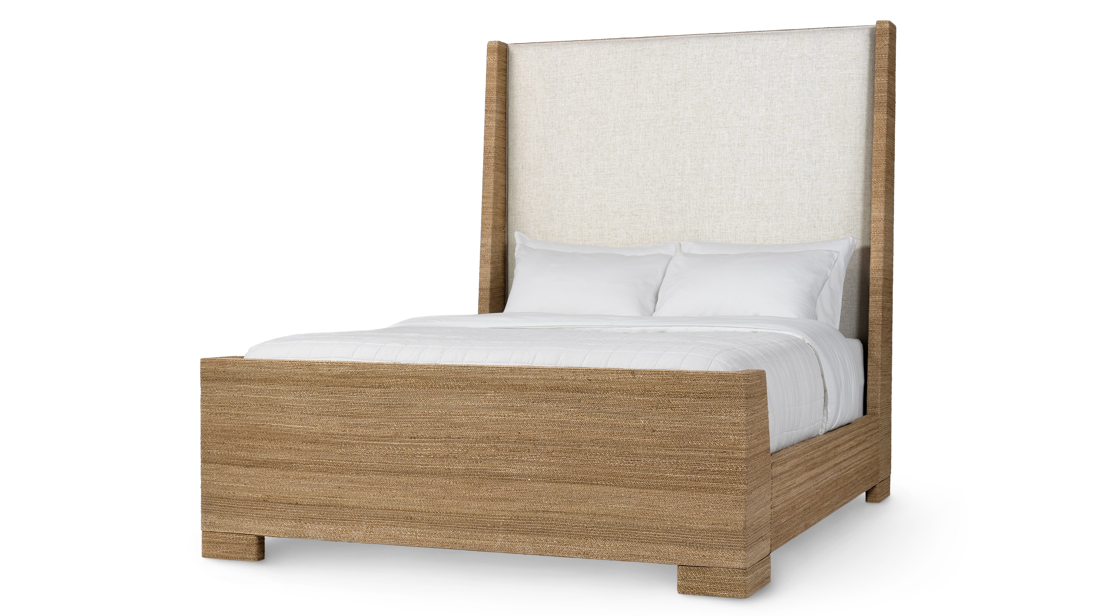 Palecek WOODSIDE SLEIGH BED, QUEEN NATURAL 7646-01