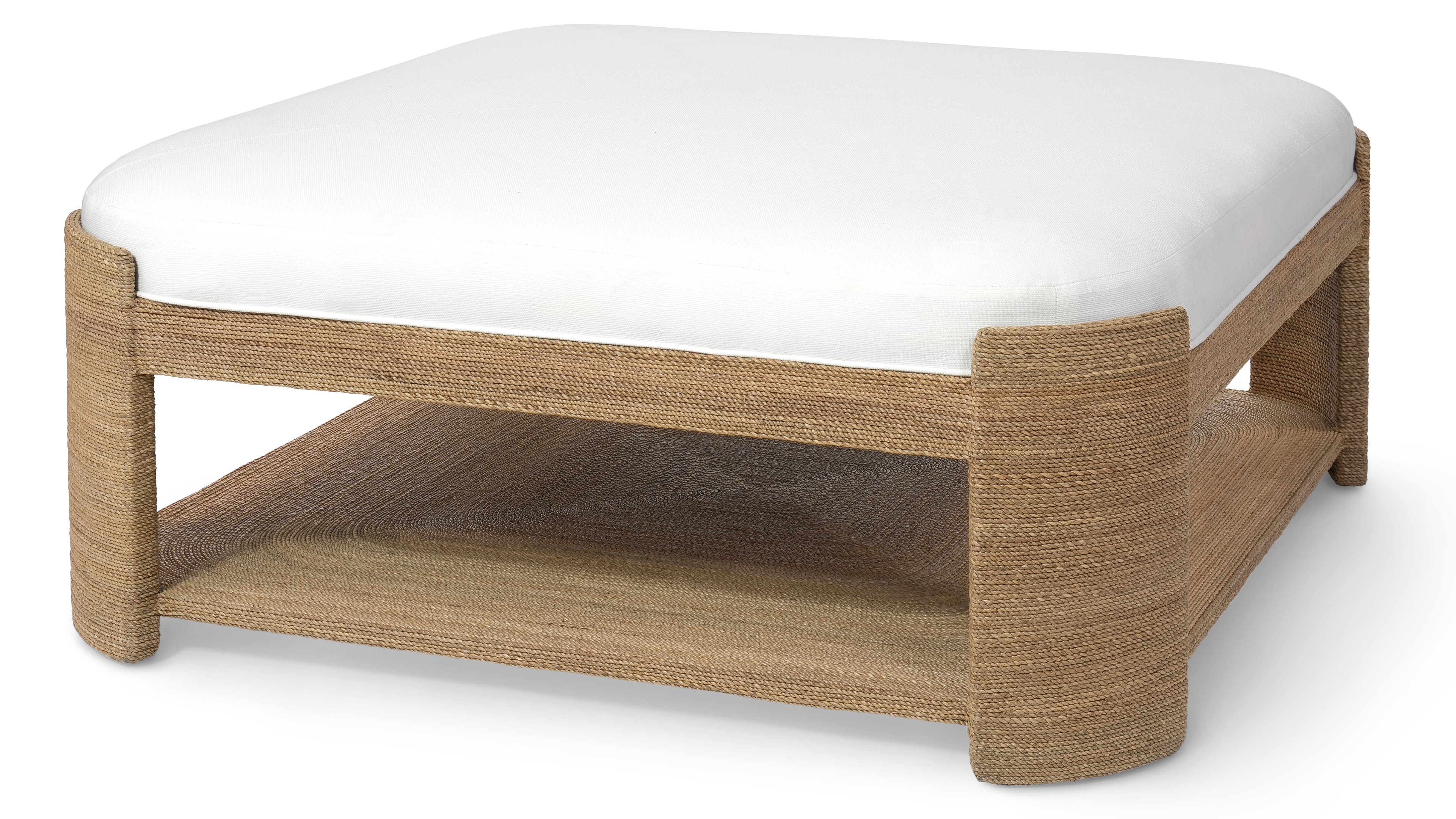 Palecek FAYE OTTOMAN, SQUARE, NATURAL 7655-01