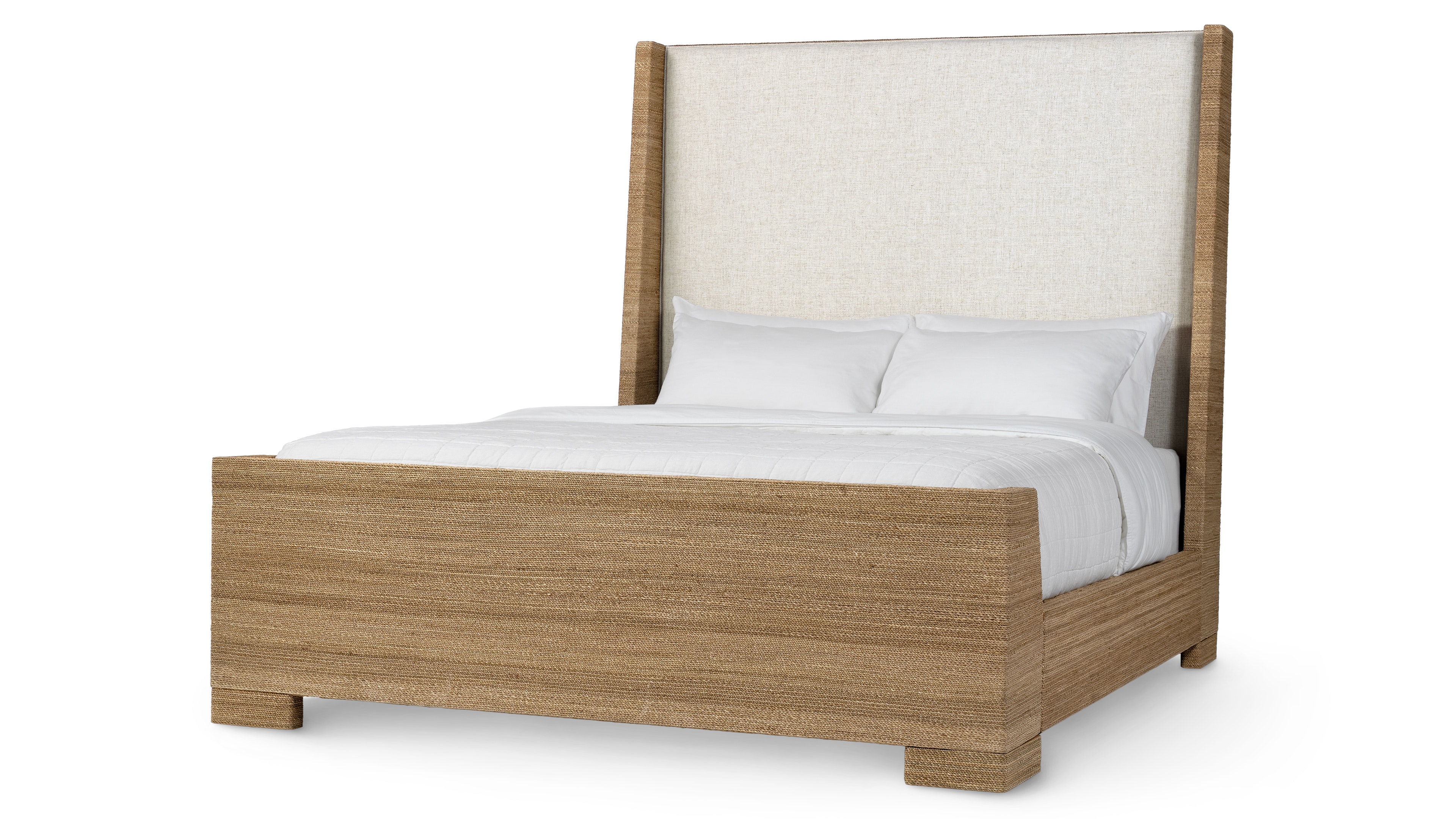 Palecek WOODSIDE SLEIGH BED, KING NATURAL 7671-01