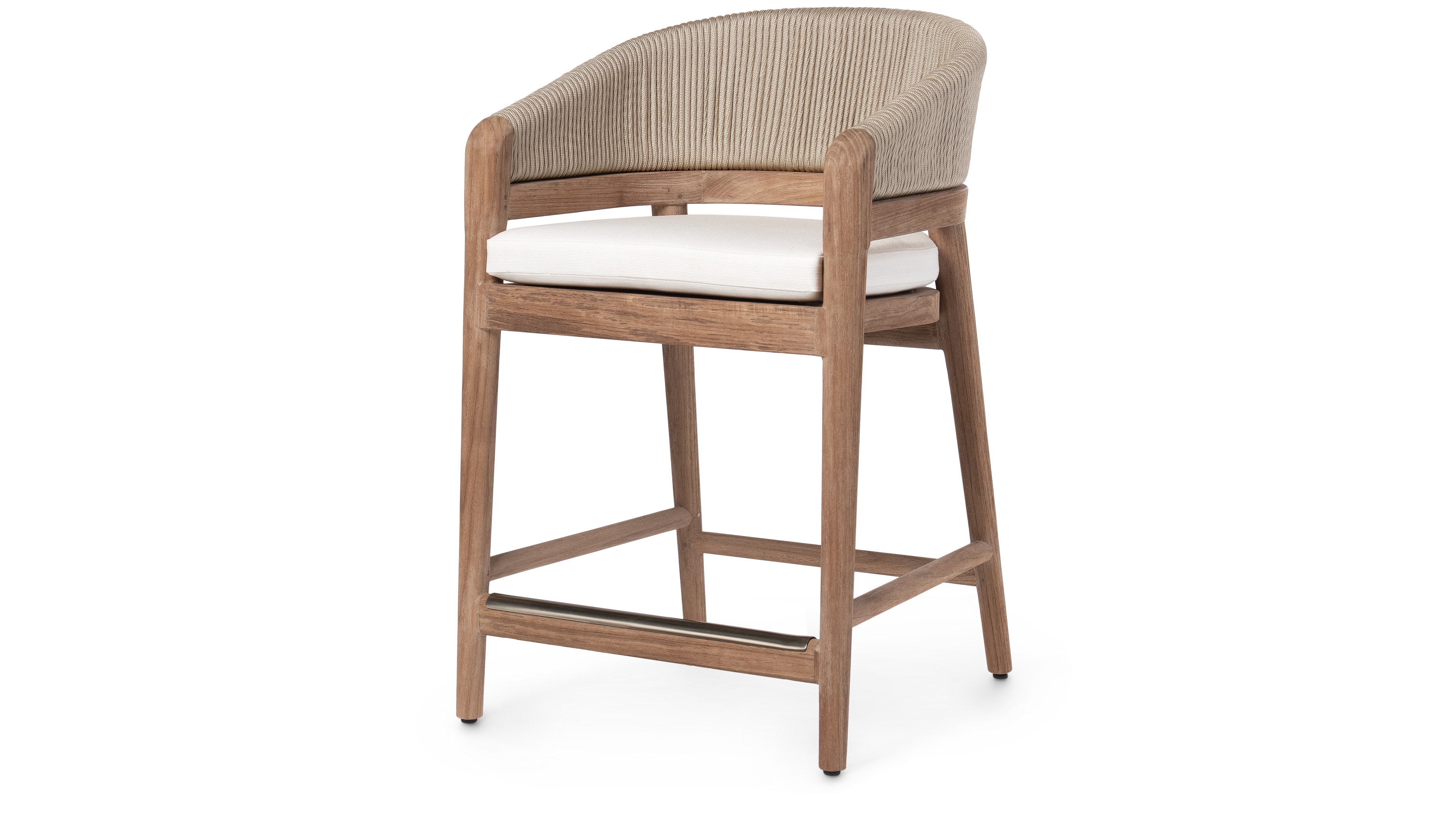 Palecek CASEY OUTDOOR 24" COUNTER STOOL, TAUPE 7680-79