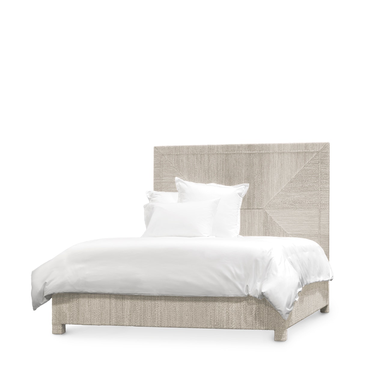 Palecek WOODSIDE BED QUEEN, WHITE SAND 7697-03
