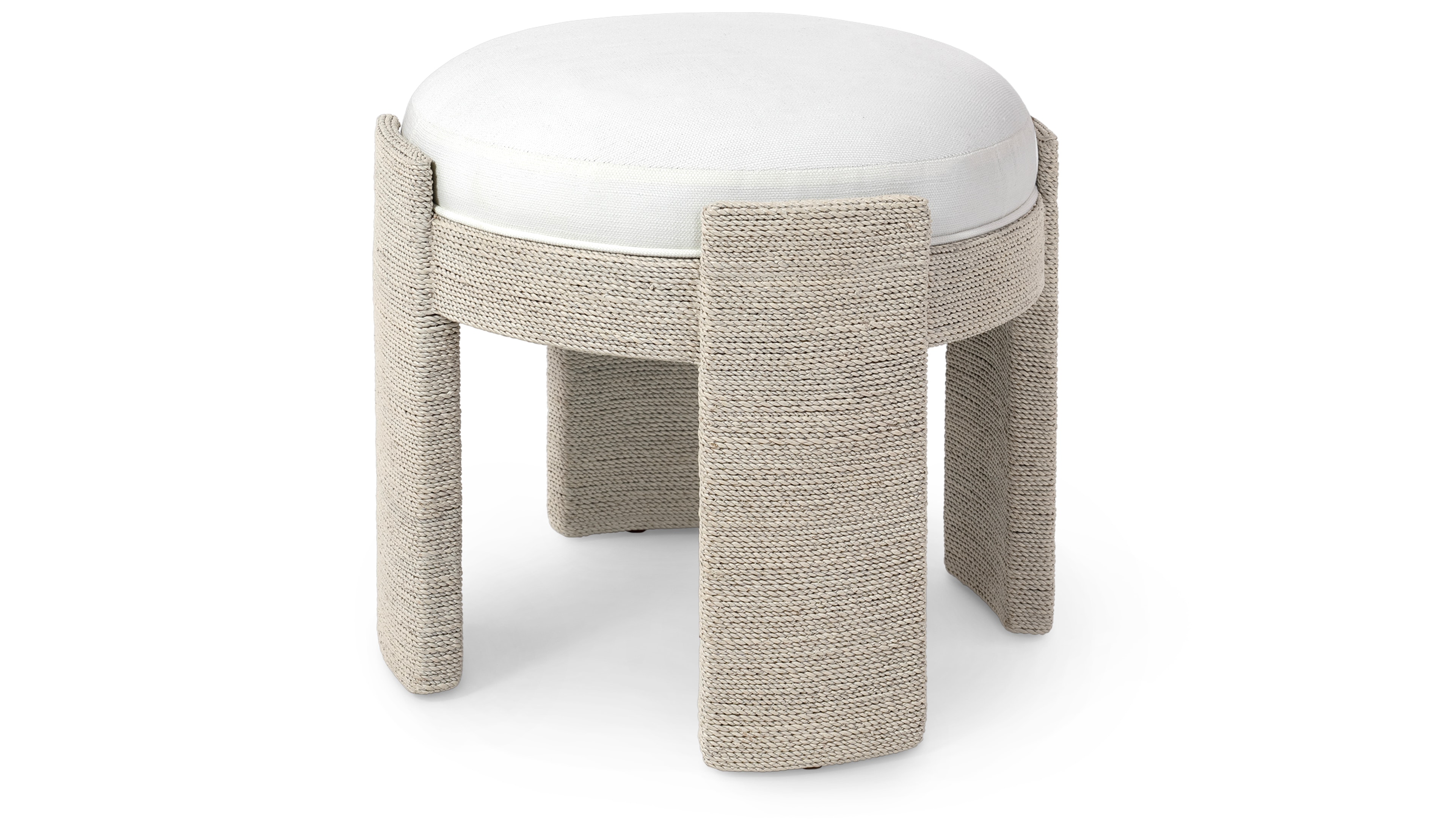 Palecek FAYE OTTOMAN, WHITE SAND 7708-03