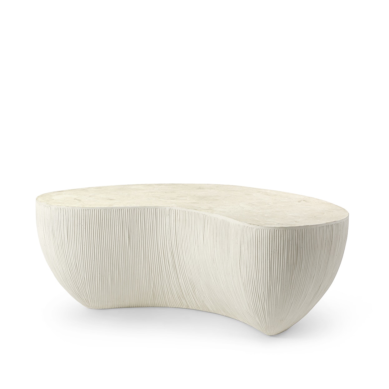 Palecek CALANOVA OUTDOOR COFFEE TABLE LARGE, WHITE 7718-79