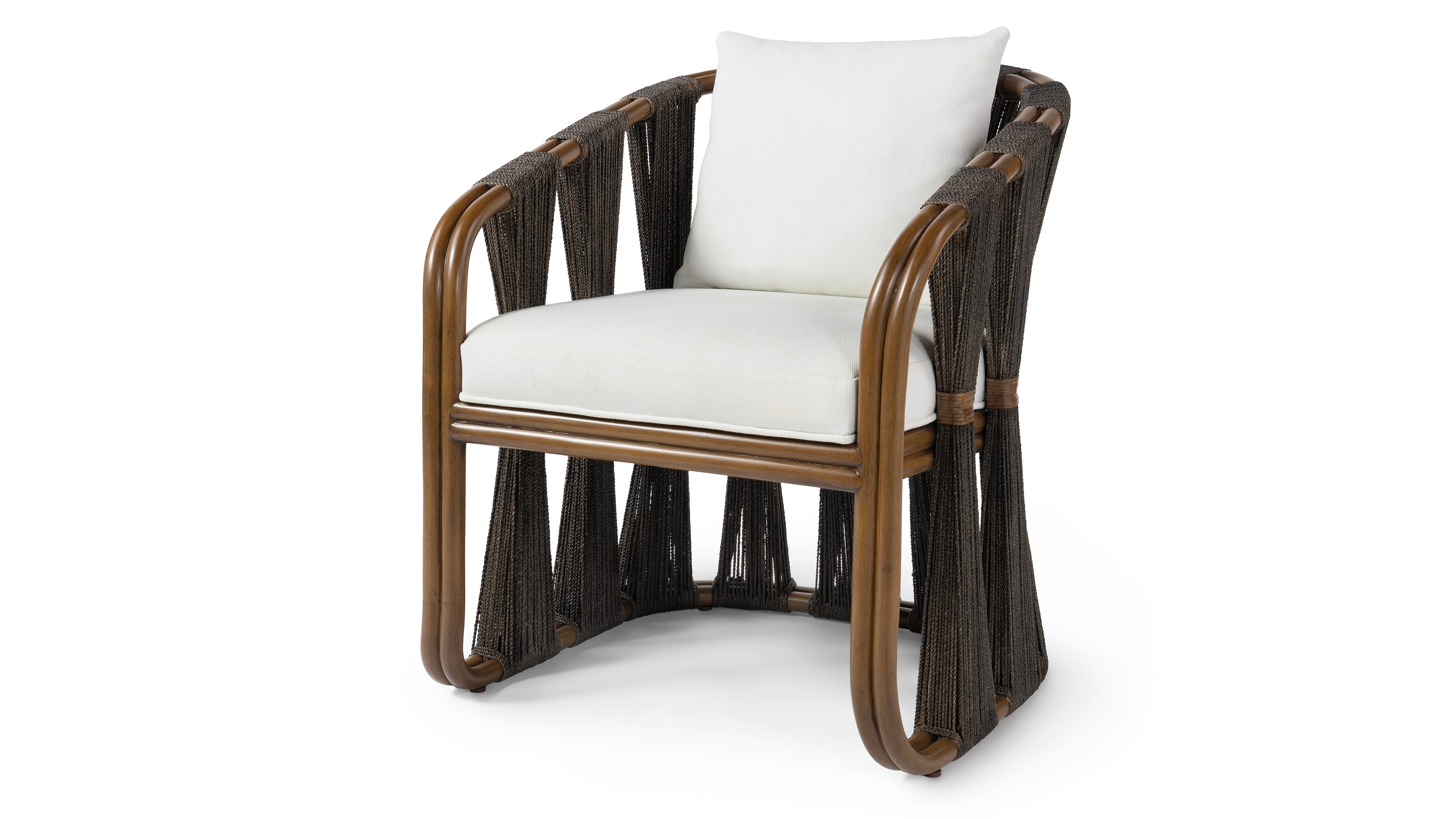 Palecek STRINGS ATTACHED ARM CHAIR, DARK 7746-79