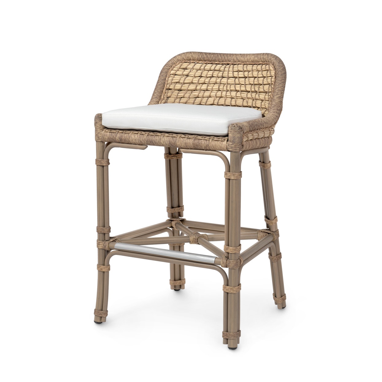 Palecek CAPITOLA OUTDOOR 26" COUNTER STOOL, NATURAL 7772-01