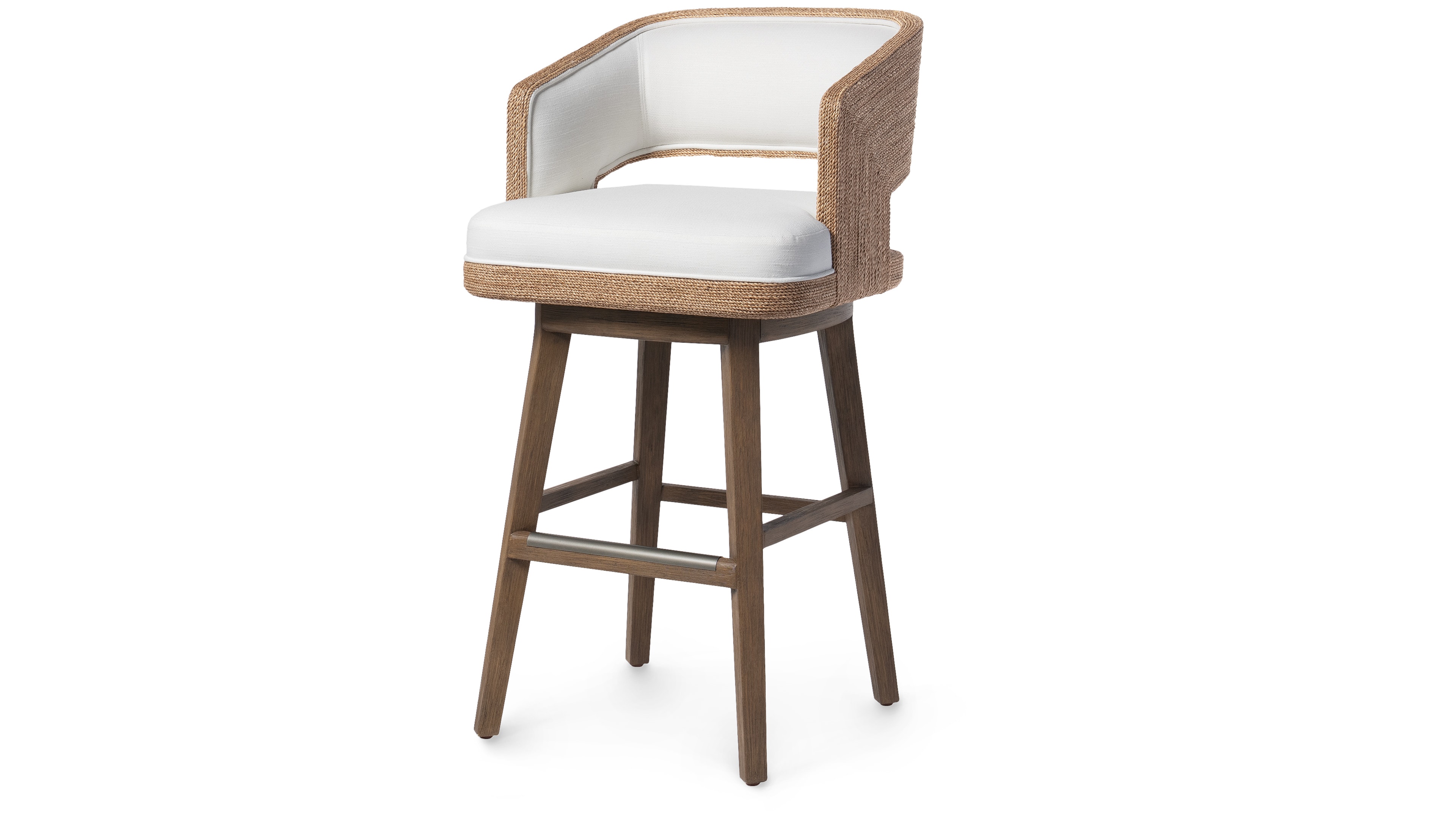 Palecek HADLEY 30" SWIVEL BARSTOOL, NATURAL 7788-01