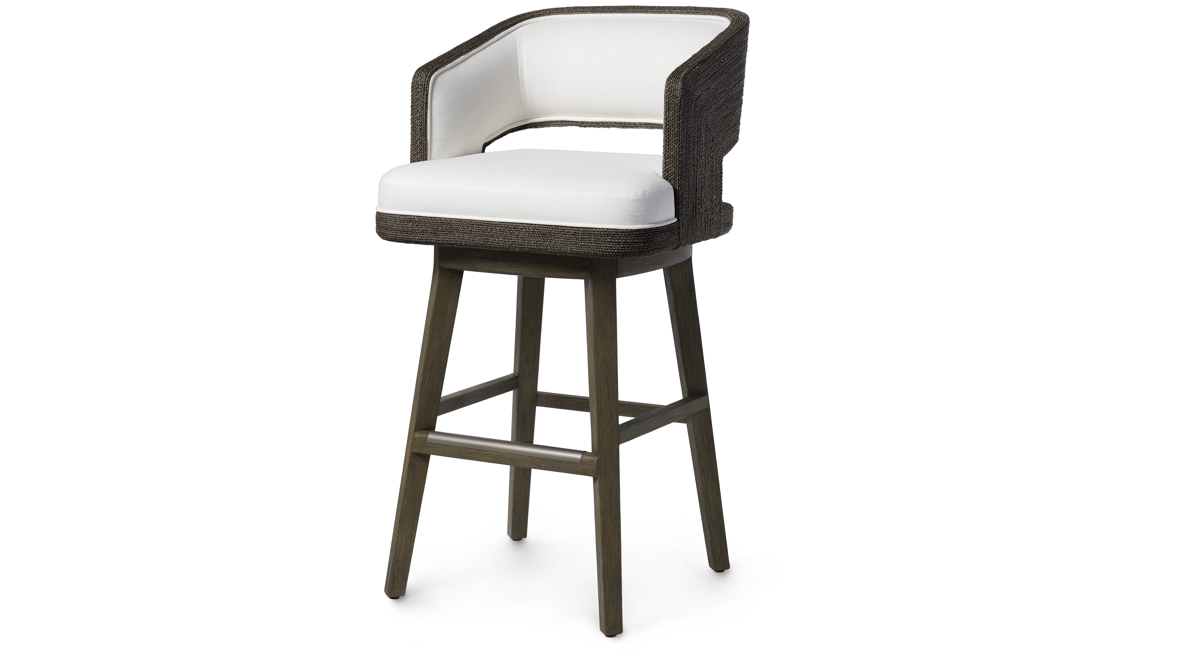 Palecek HADLEY 30" SWIVEL BARSTOOL, CHARCOAL 7788-69