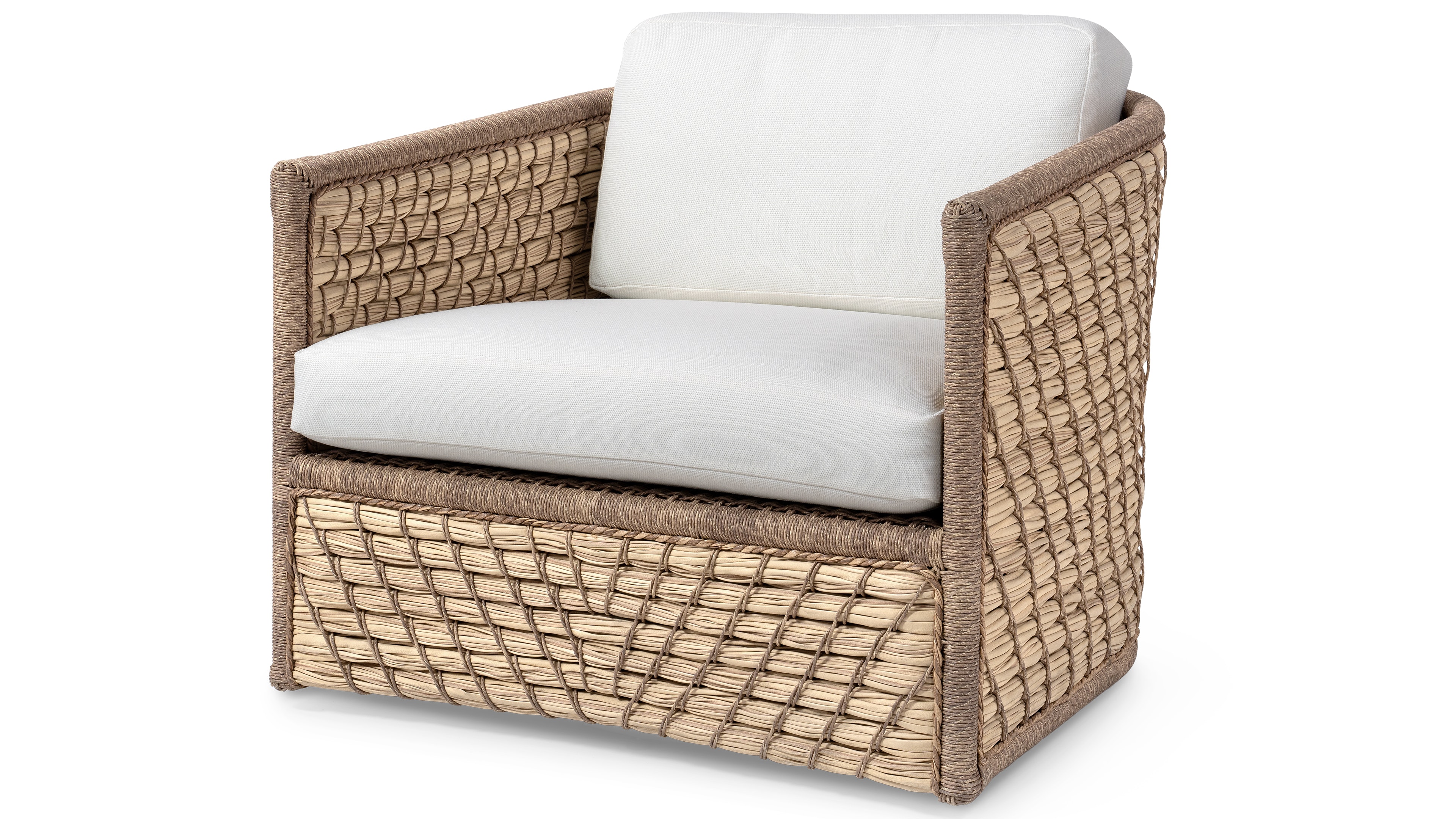 Palecek CAPITOLA OUTDOOR SWIVEL LOUNGE CHAIR, NATURAL 7834-01