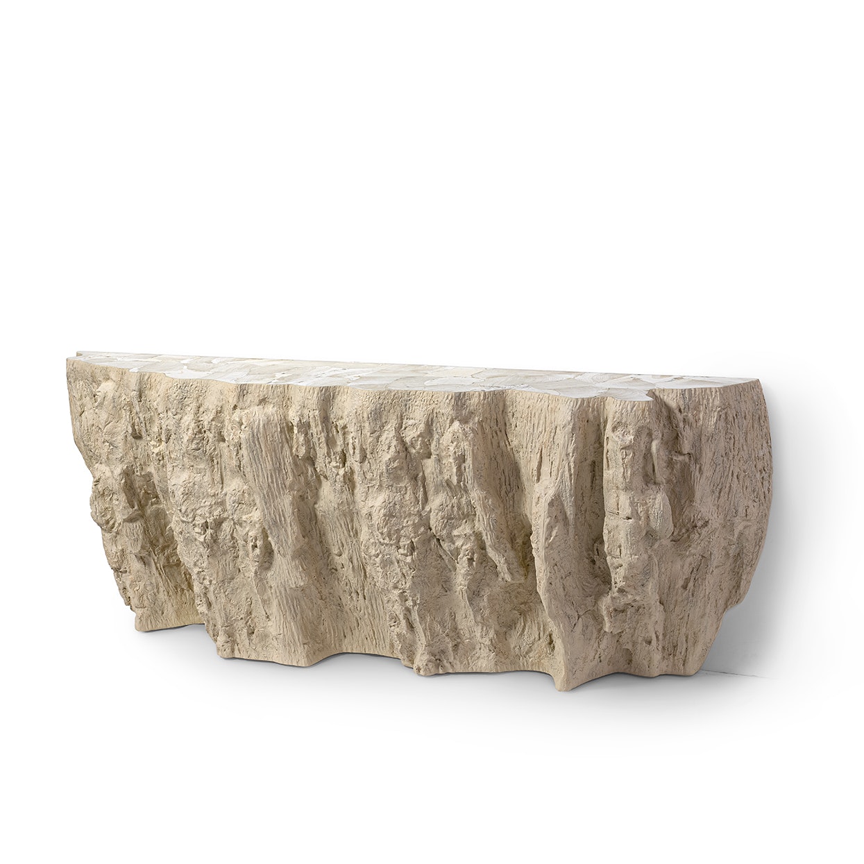 Palecek CAMILLA FOSSILIZED CLAM CONSOLE TABLE, LONG 7844-79