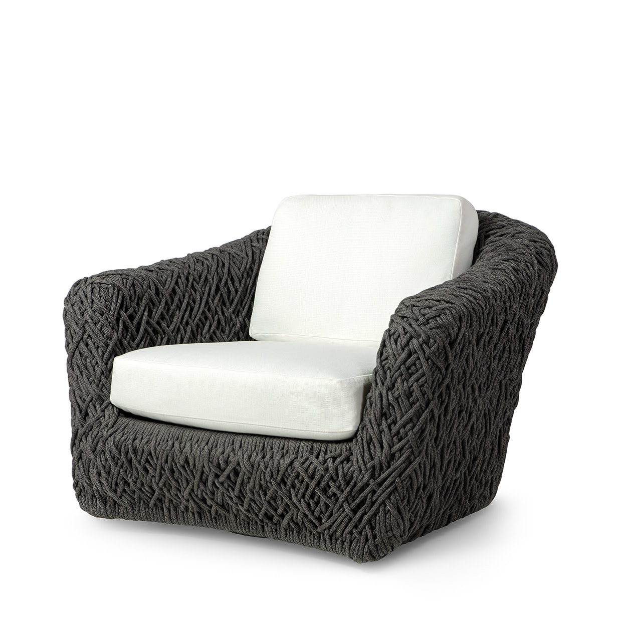 Palecek CARTER OUTDOOR SWIVEL LOUNGE CHAIR, BLACK 7850-10