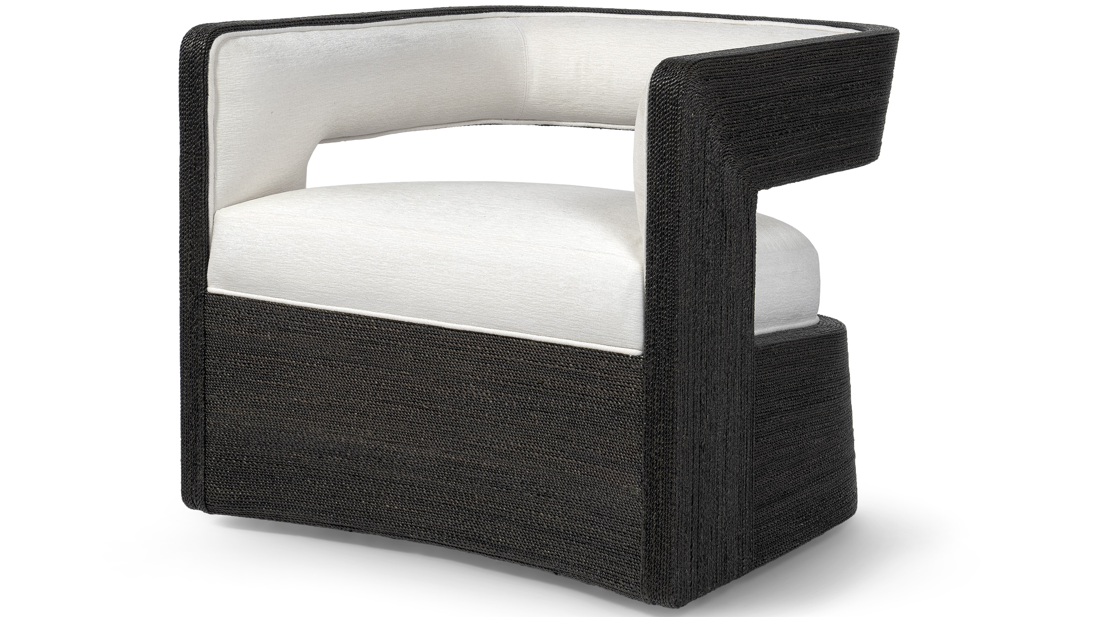 Palecek HADLEY SWIVEL LOUNGE CHAIR, CHARCOAL 7856-69
