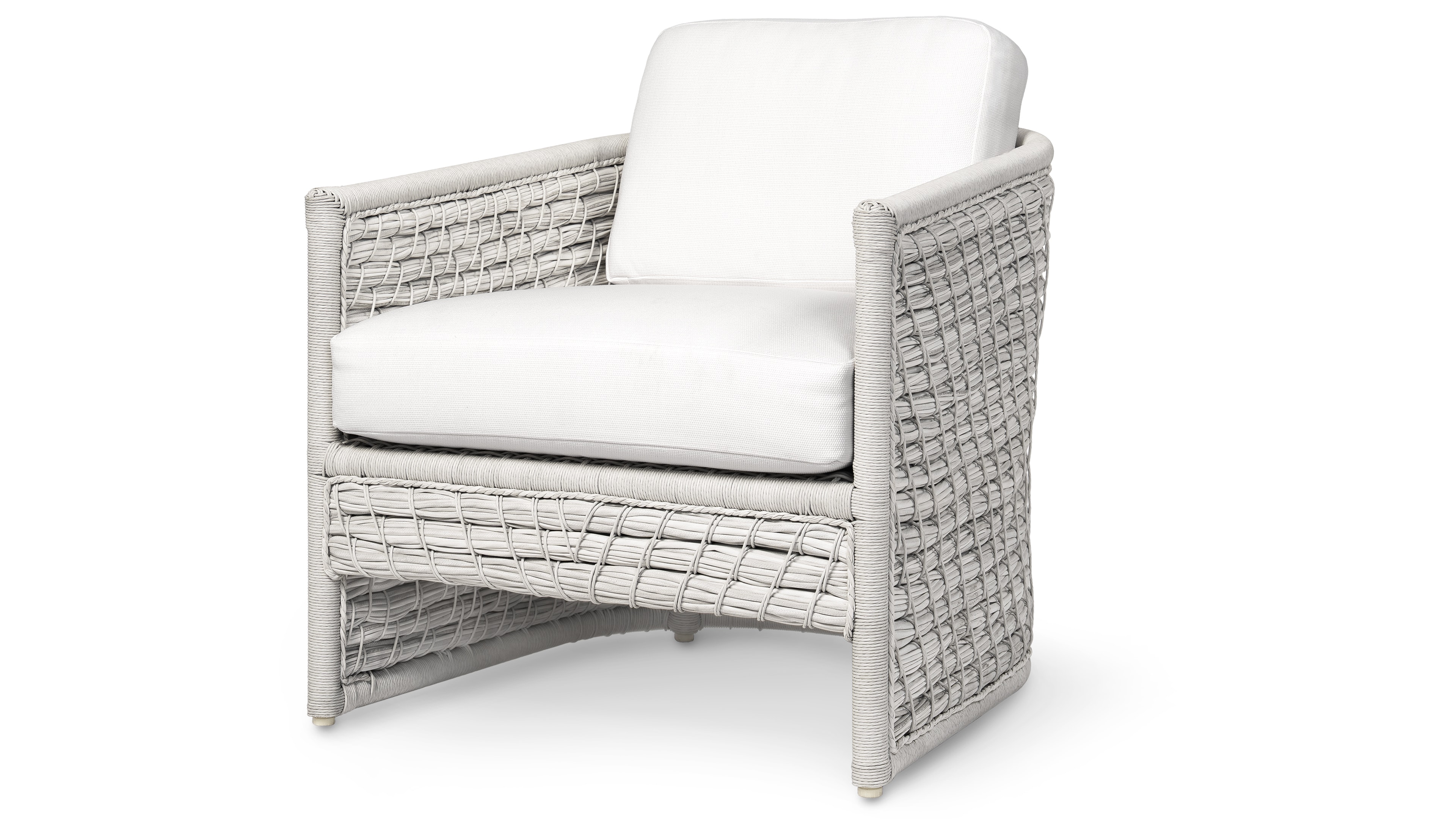 Palecek CAPITOLA OUTDOOR LOUNGE CHAIR, WHITEWASH 7871-05