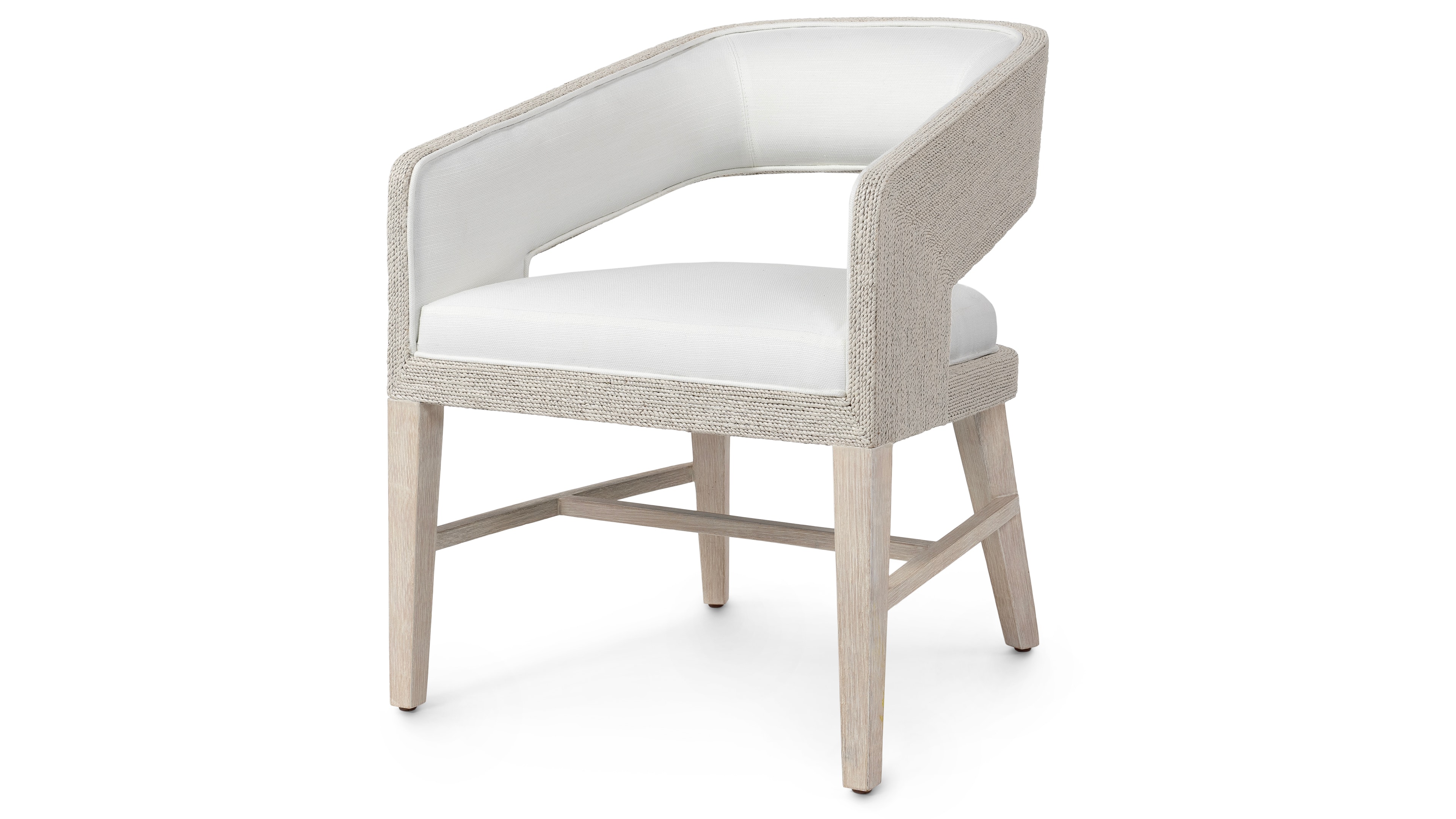 Palecek HADLEY ARM CHAIR, WHITE 7904-03