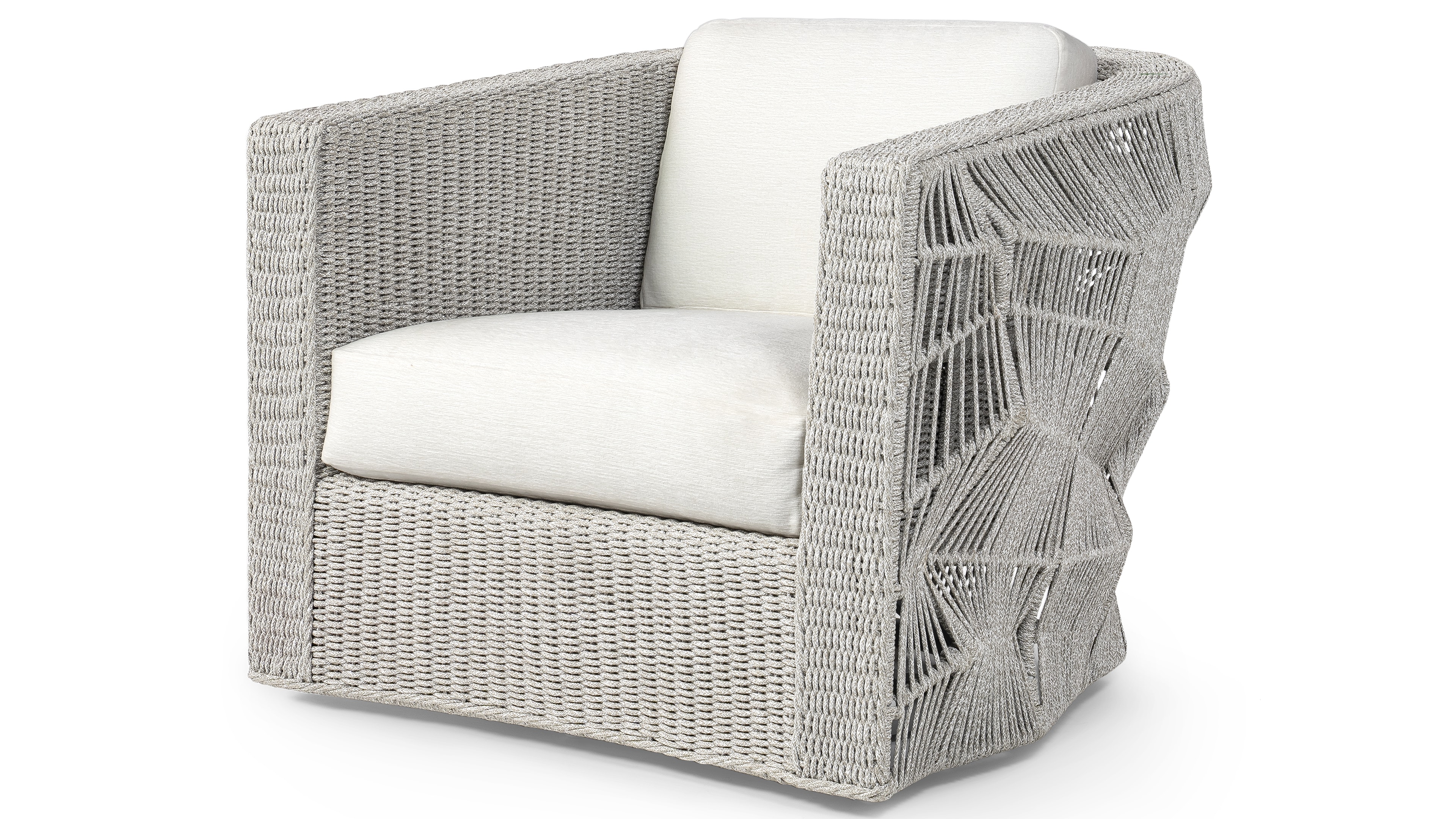 Palecek DORSEY OUTDOOR SWIVEL LOUNGE CHAIR, SILVER 7913-14