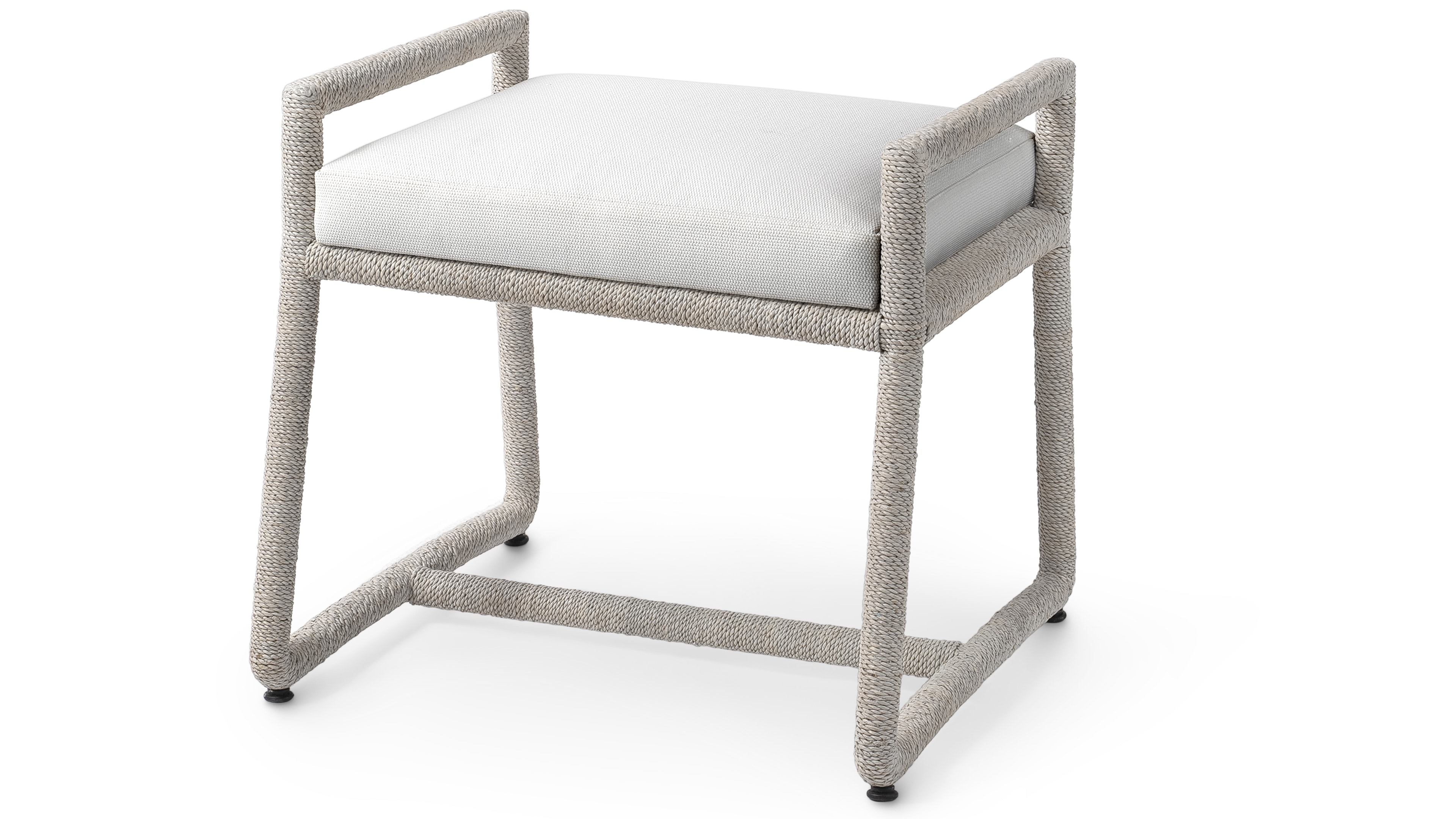 Palecek STILLWATER STOOL, WHITE SAND 7962-03
