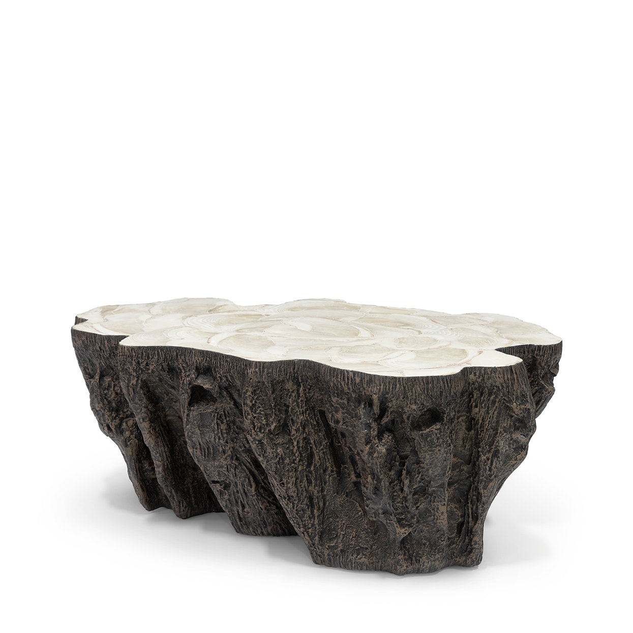 Palecek CHLOE FOSSIL CLAM LAVA COFFEE TABLE 7963-79