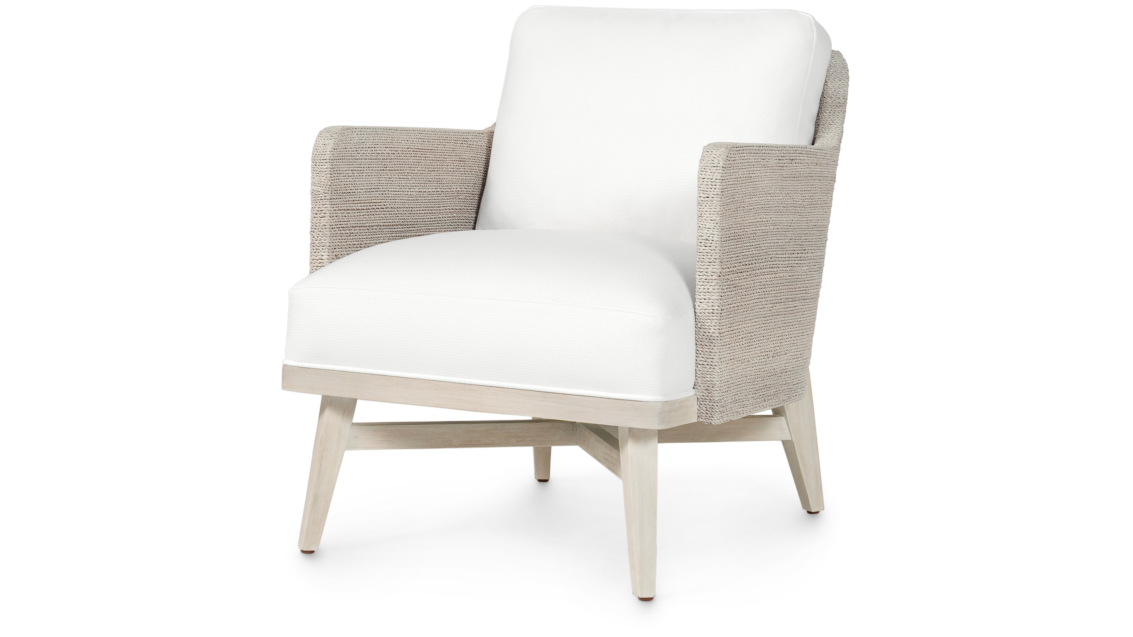 Palecek FRANCIS LOUNGE CHAIR, WHITEWASH 7974-03
