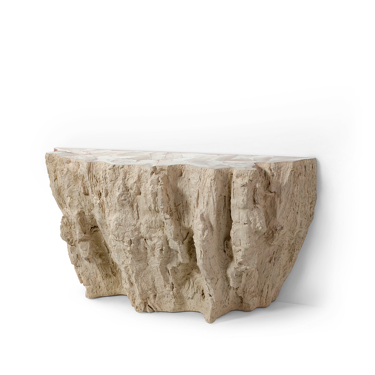 Palecek CAMILLA FOSSILIZED CLAM CONSOLE TABLE 7996-79