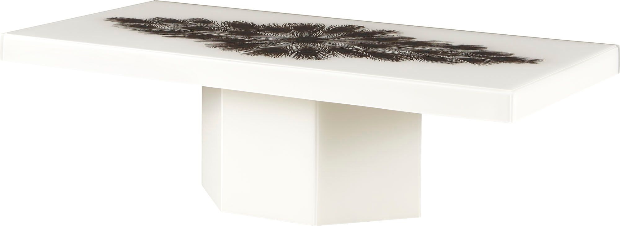 Baker Peacock Rectangle Cocktail Table BAA3256