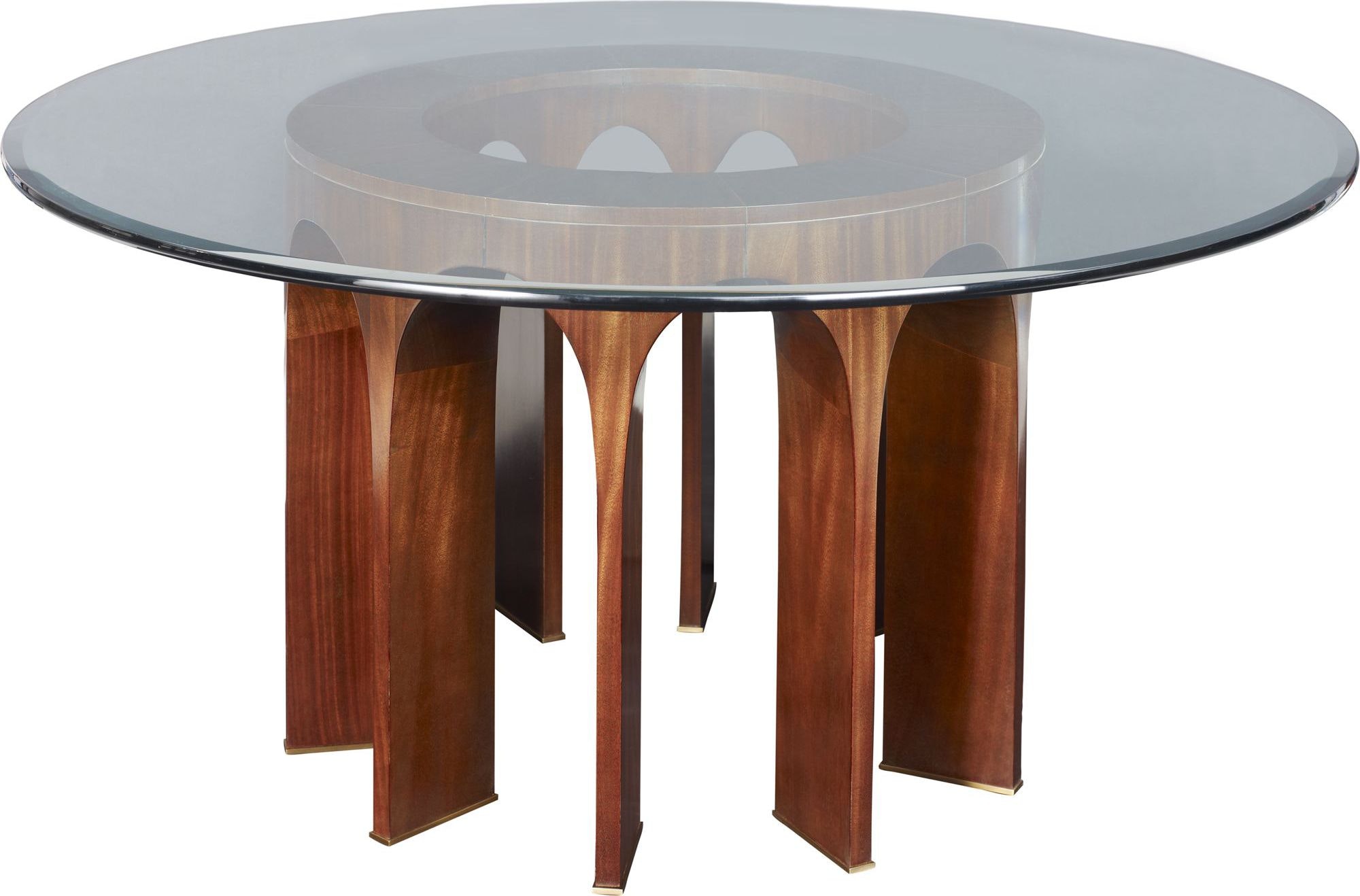 Baker Glass Top Arcade Dining Table BA8637
