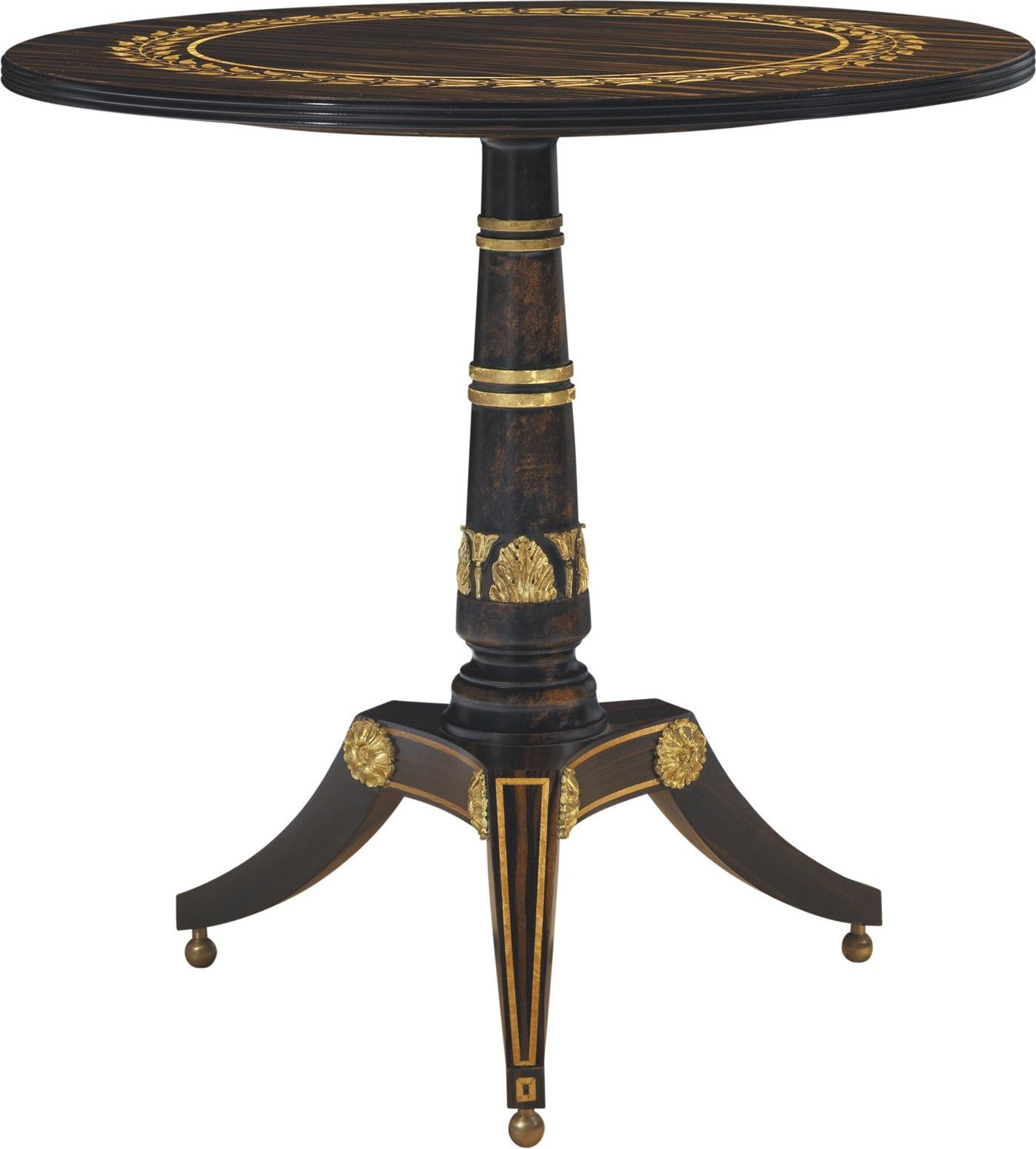 Baker George Bullock Pedestal Table BA5359