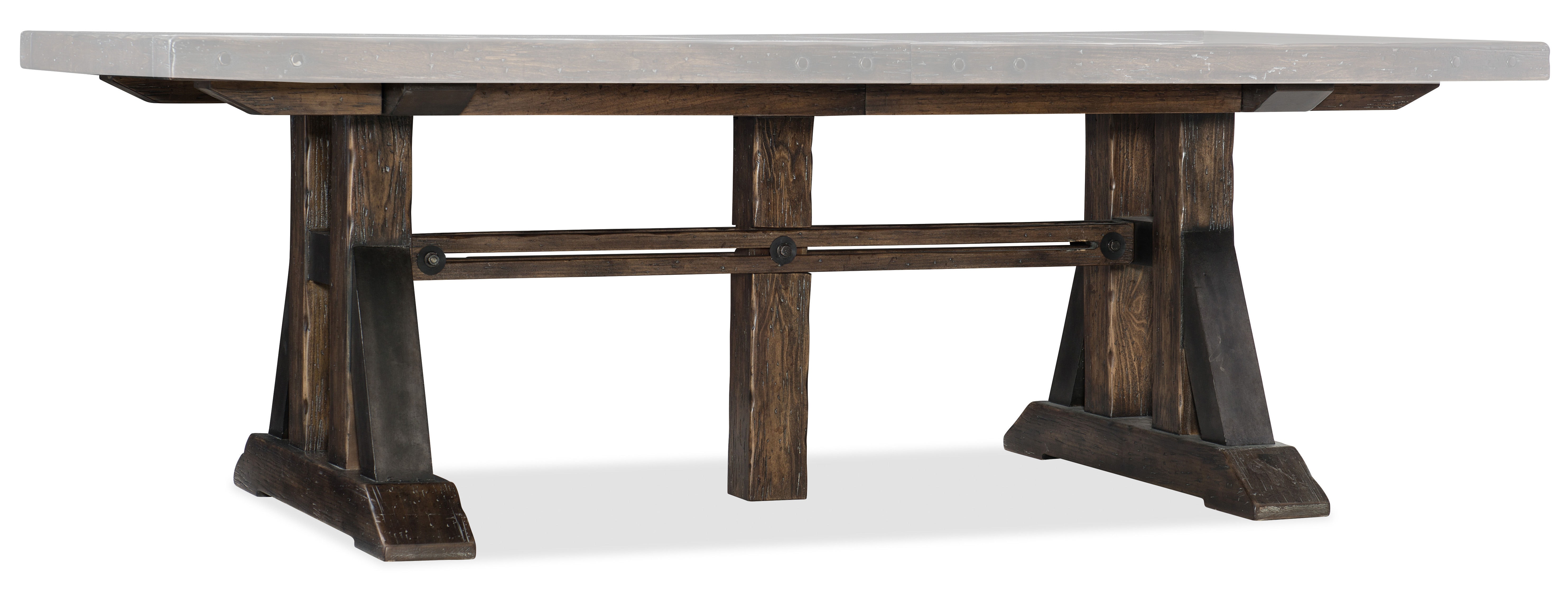fghjfgjh Roslyn County Trestle Dining Table Base 1618-75007-DKW