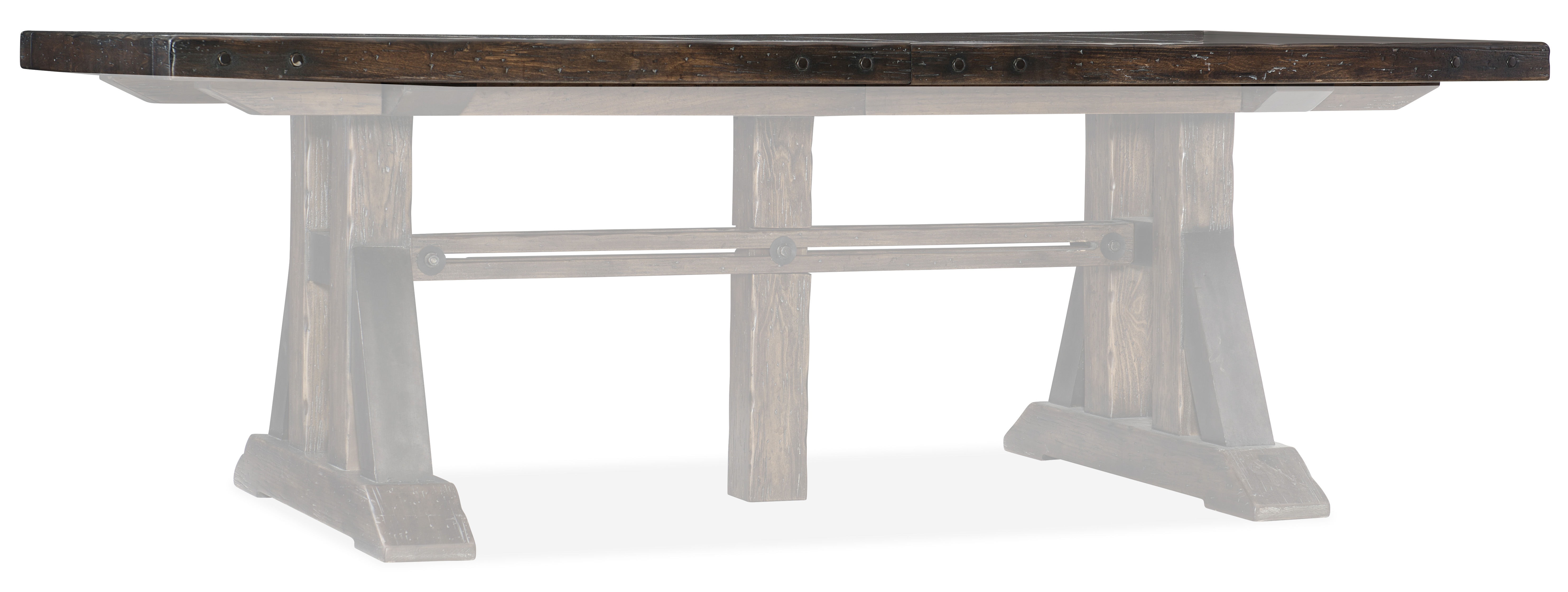 fghjfgjh Roslyn County Trestle Dining Table Top 1618-75008-DKW