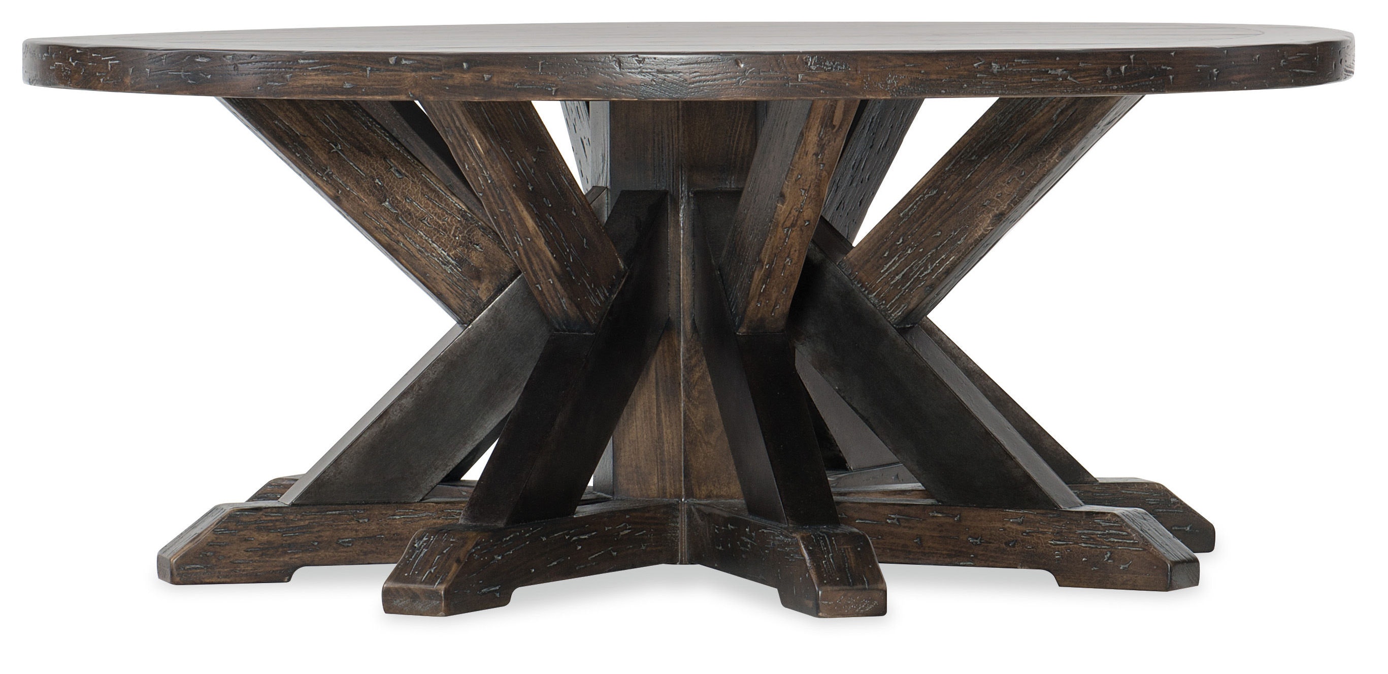 fghjfgjh Roslyn County Round Cocktail Table 1618-80111-DKW