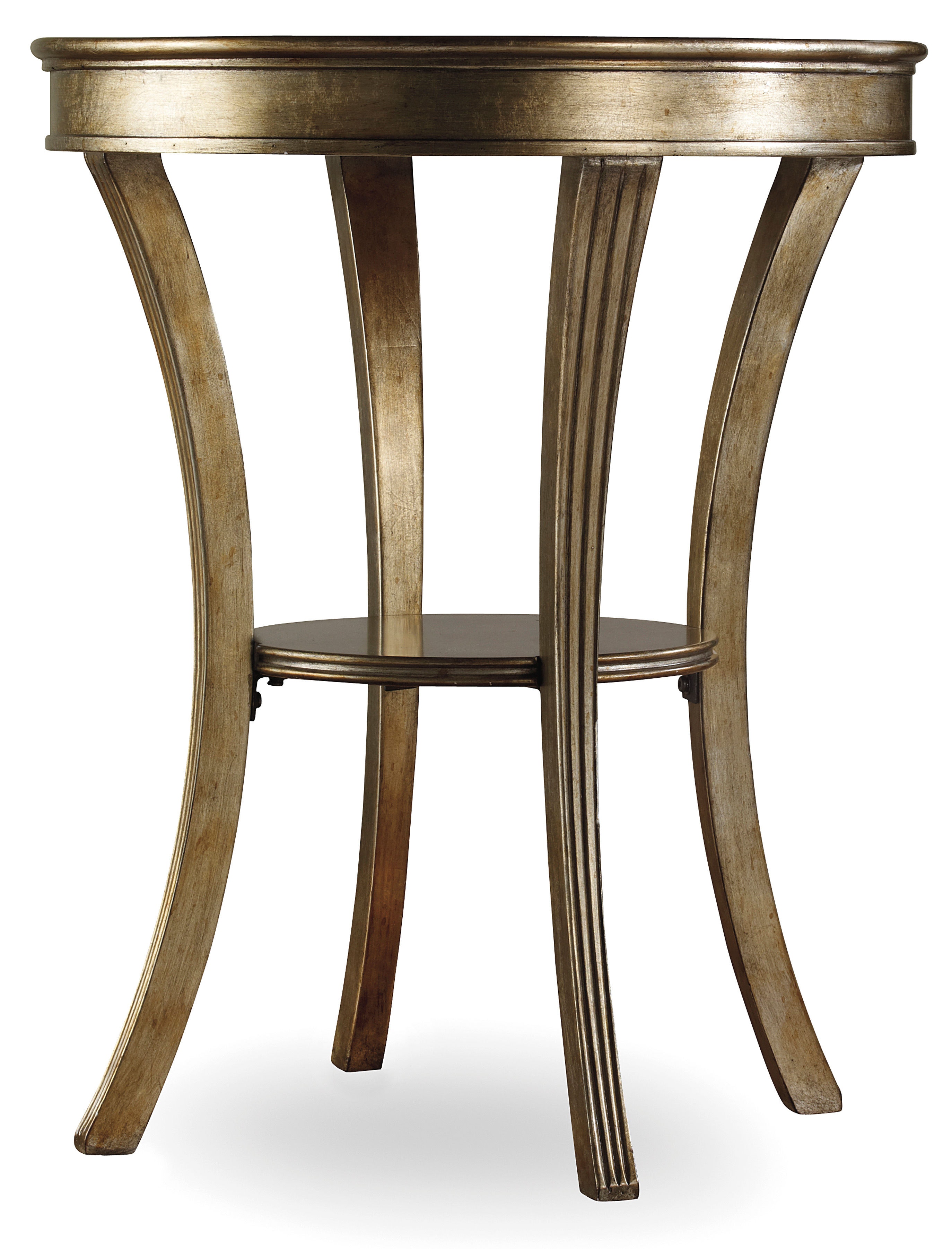 fghjfgjh Sanctuary Round Mirrored Accent Table - Visage 3014-50001