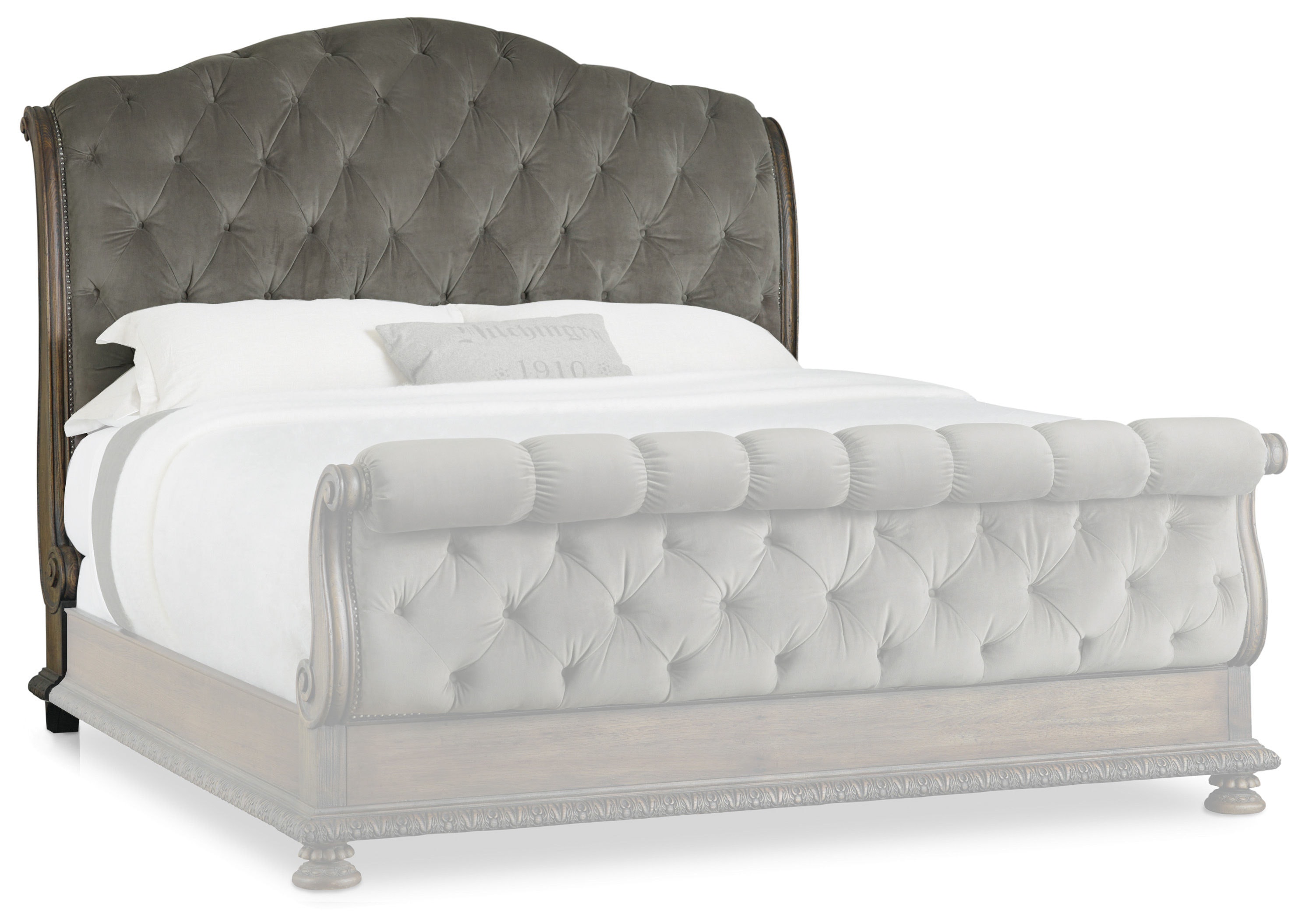 fghjfgjh Rhapsody 6/6-6/0 Tufted Headboard 5070-90567A-GRY