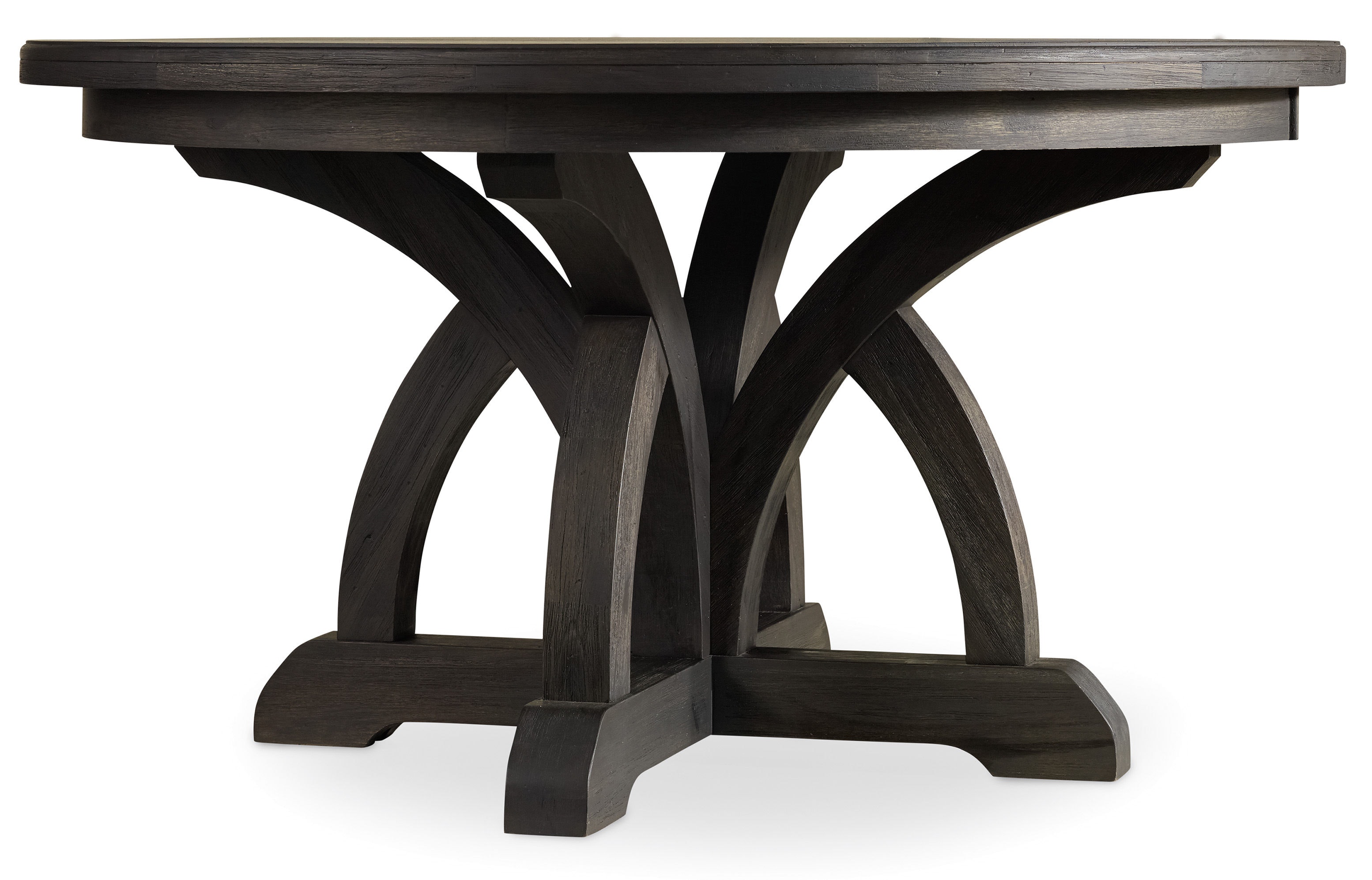 fghjfgjh Corsica Dark Round Dining Table w/1-18in Leaf 5280-75203