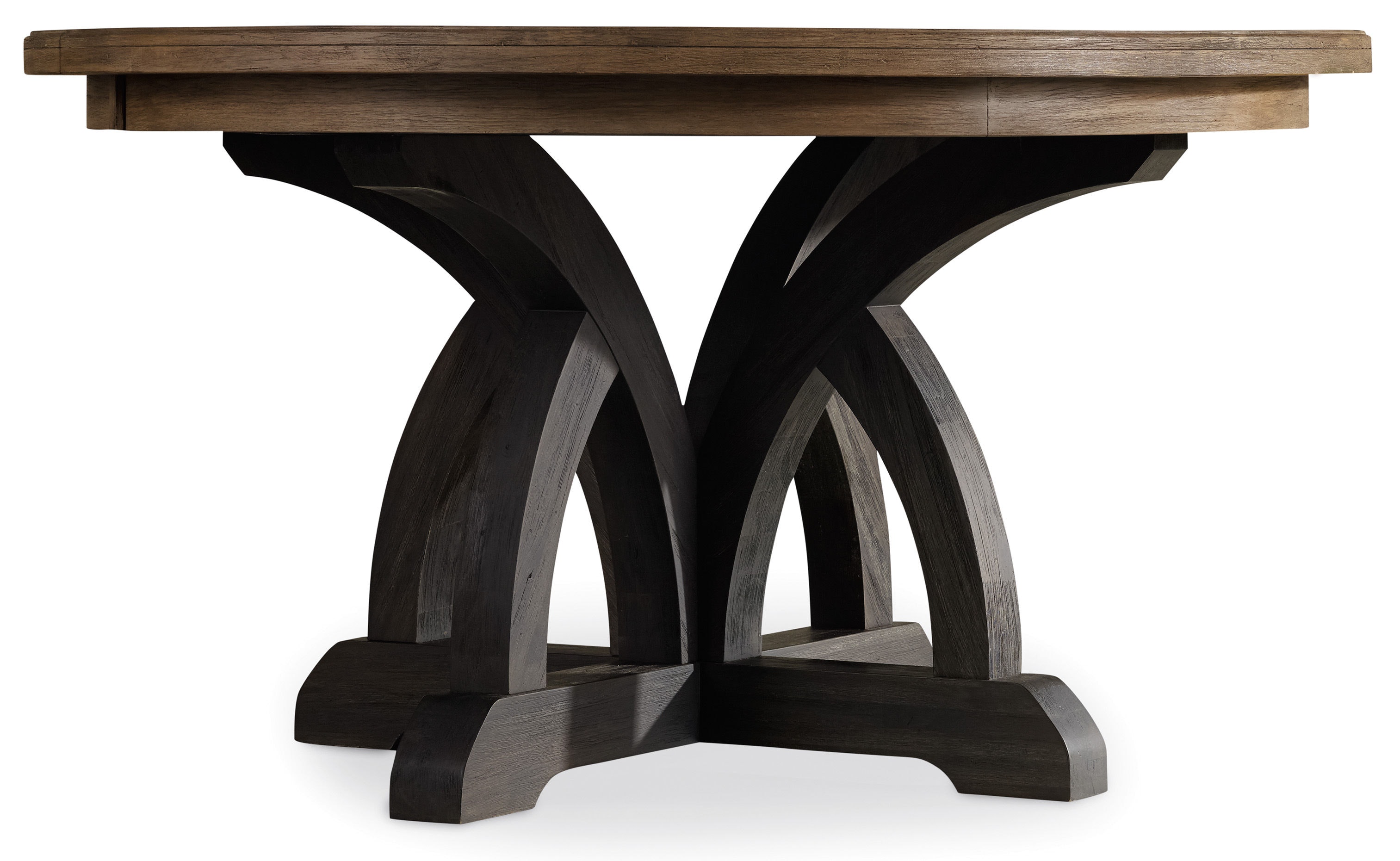fghjfgjh Corsica Dark Round Dining Table (Dark Base/Light Top) 5280-75213