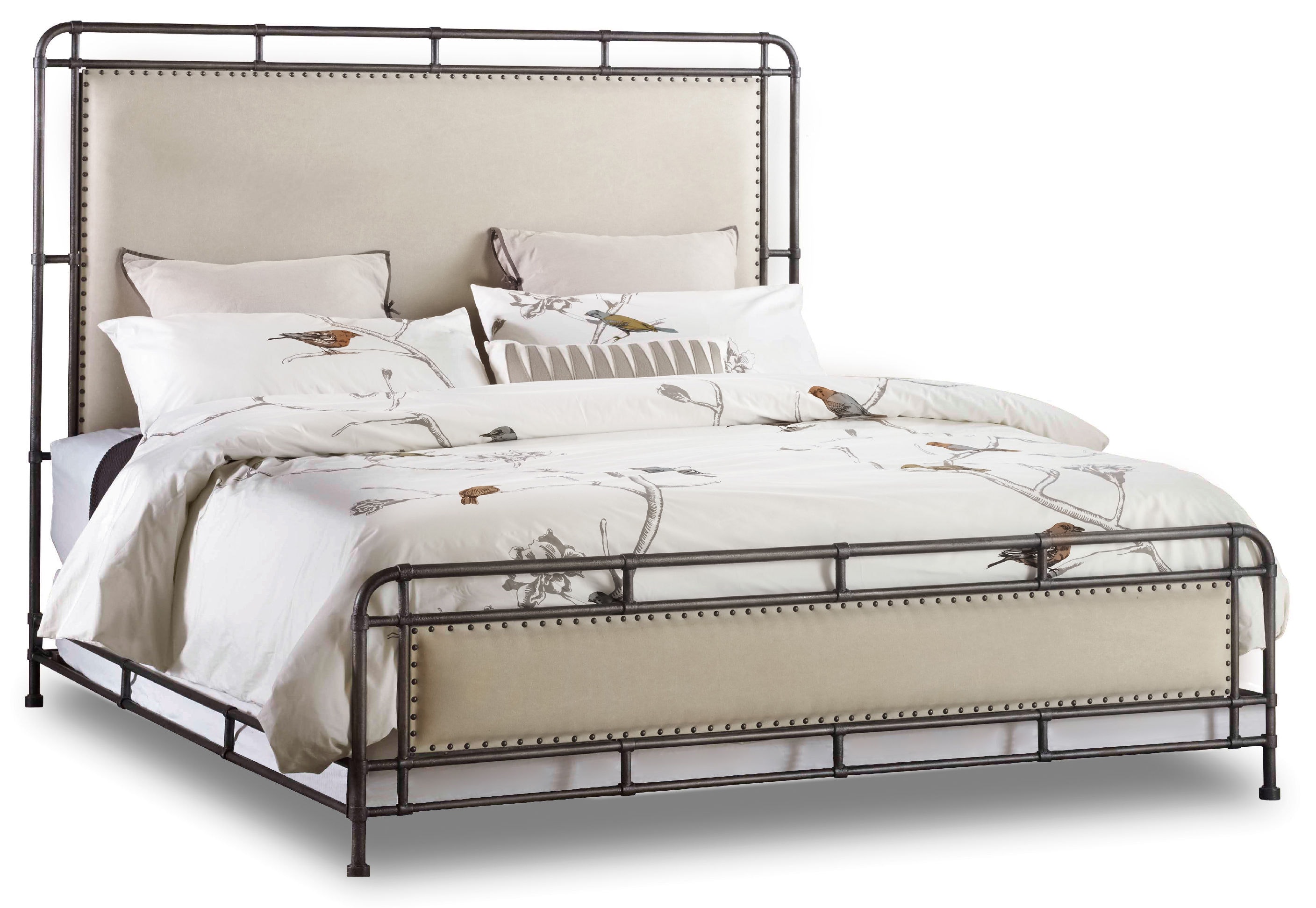 fghjfgjh Studio 7H Slumbr Queen Metal Upholstered Bed 5388-90250