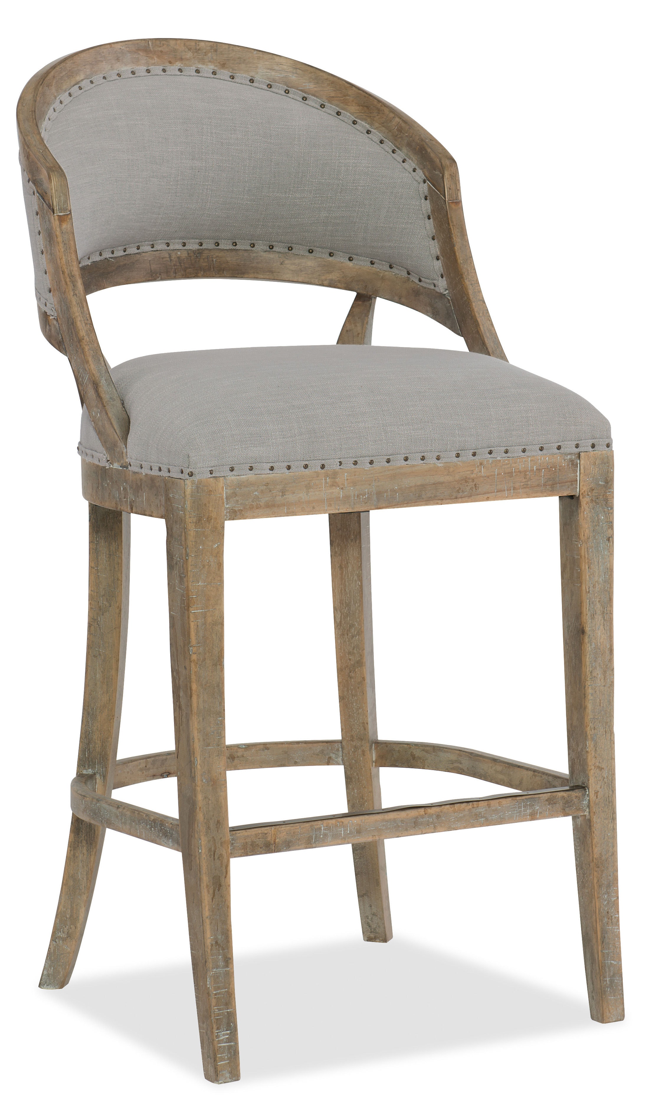 fghjfgjh Boheme Garnier Barrel Back Bar Stool 5750-20360-MWD