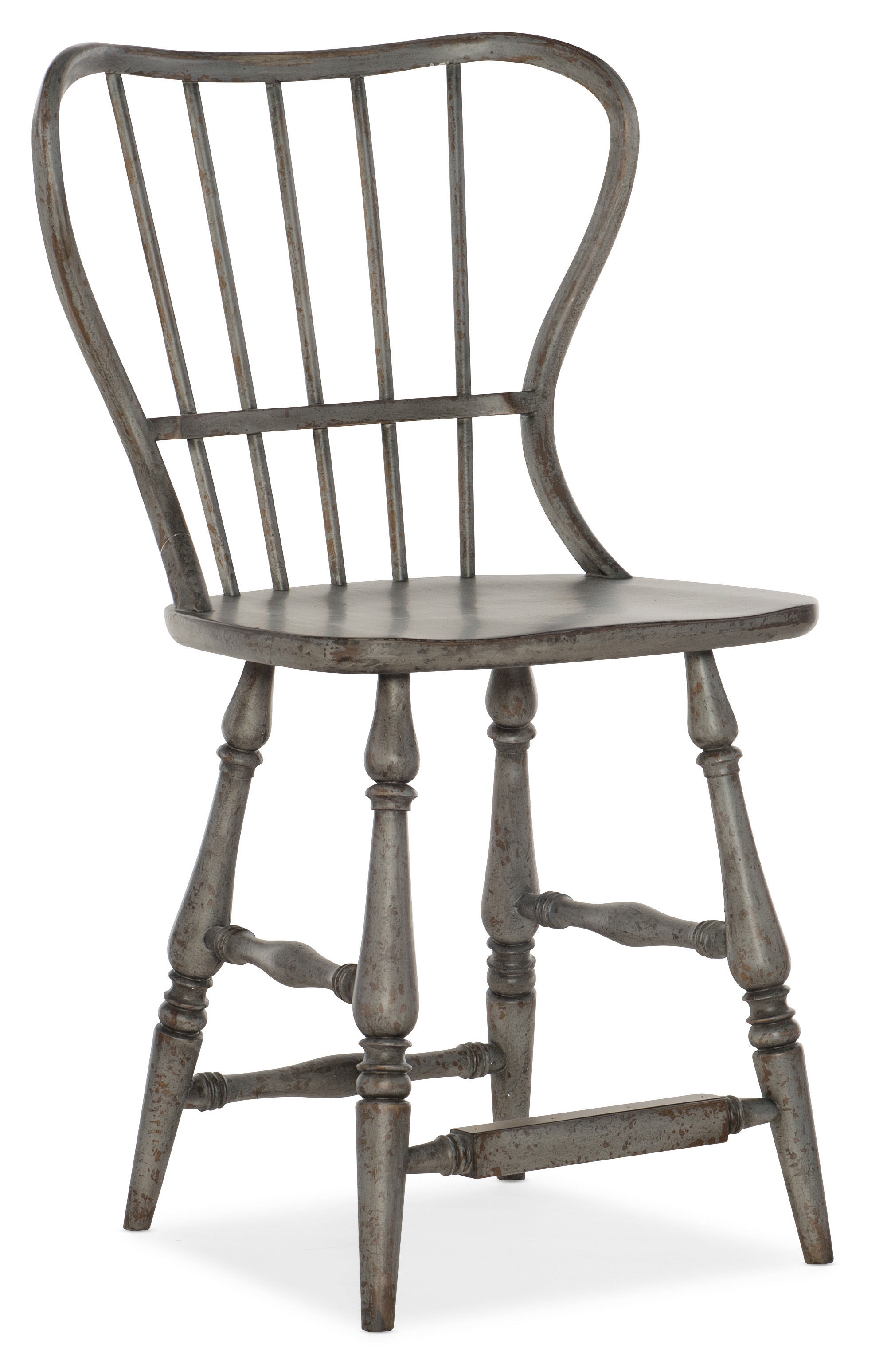 fghjfgjh Ciao Bella Spindle Back Counter Stool-Speckled Gray 5805-75351-96