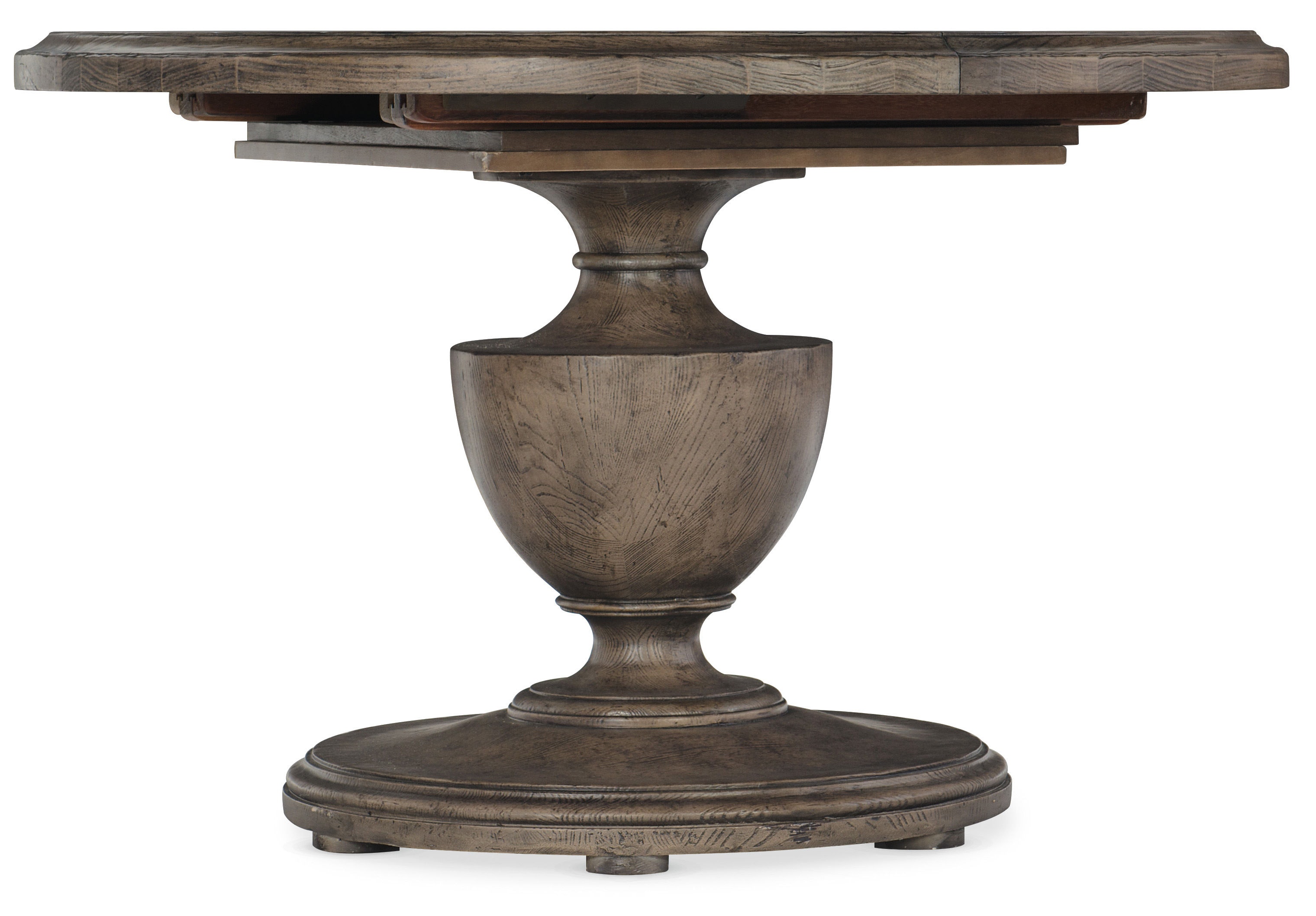 fghjfgjh Woodlands 48in Round Dining Table w/ 2-12in Leaves 5820-75203-84