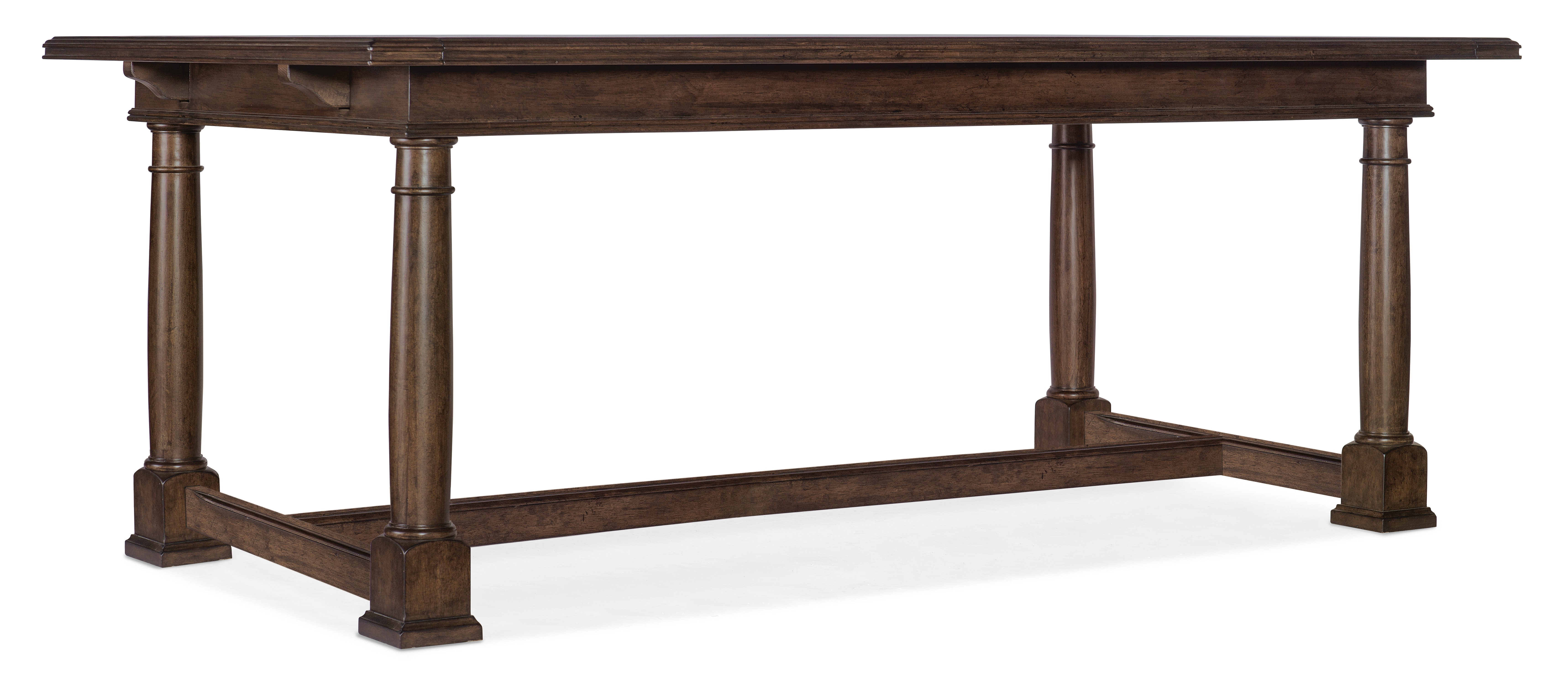 fghjfgjh Emporium Trestle Dining Table w/2-22in leaves 5958-75207-89
