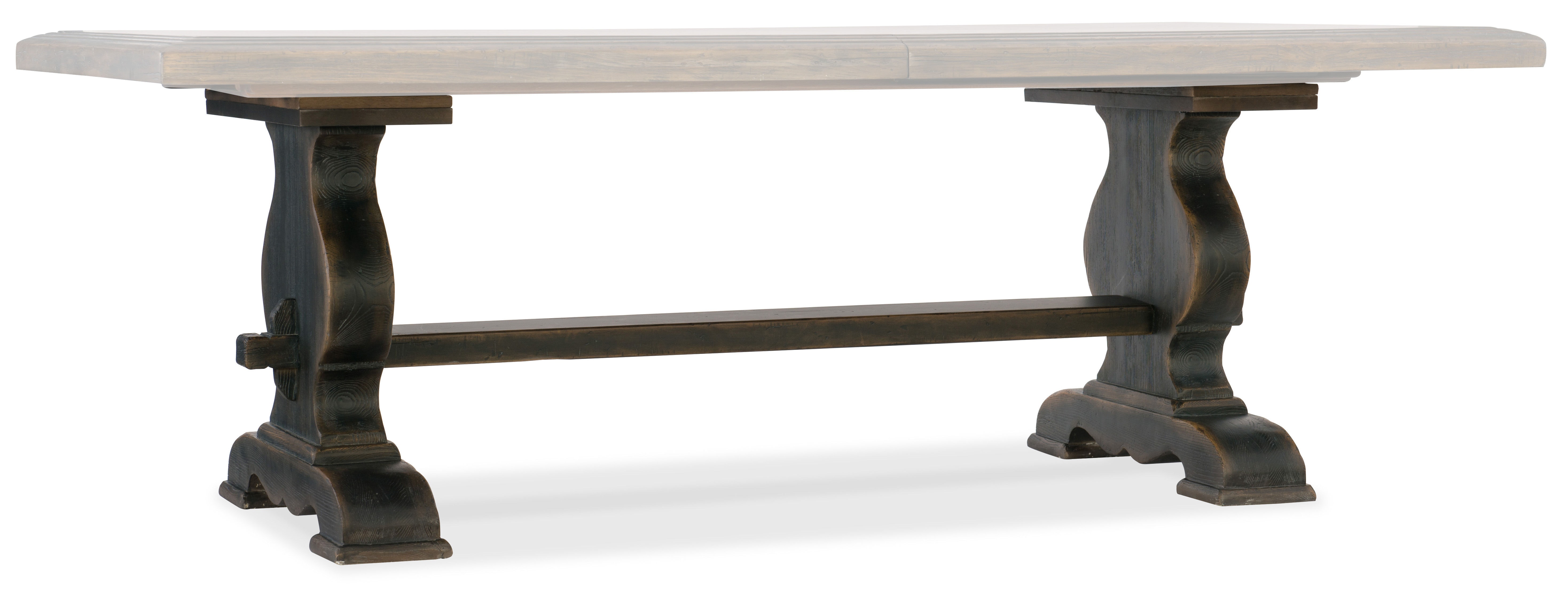 fghjfgjh Bandera Trestle Dining Table Base 5960-75200B-BLK