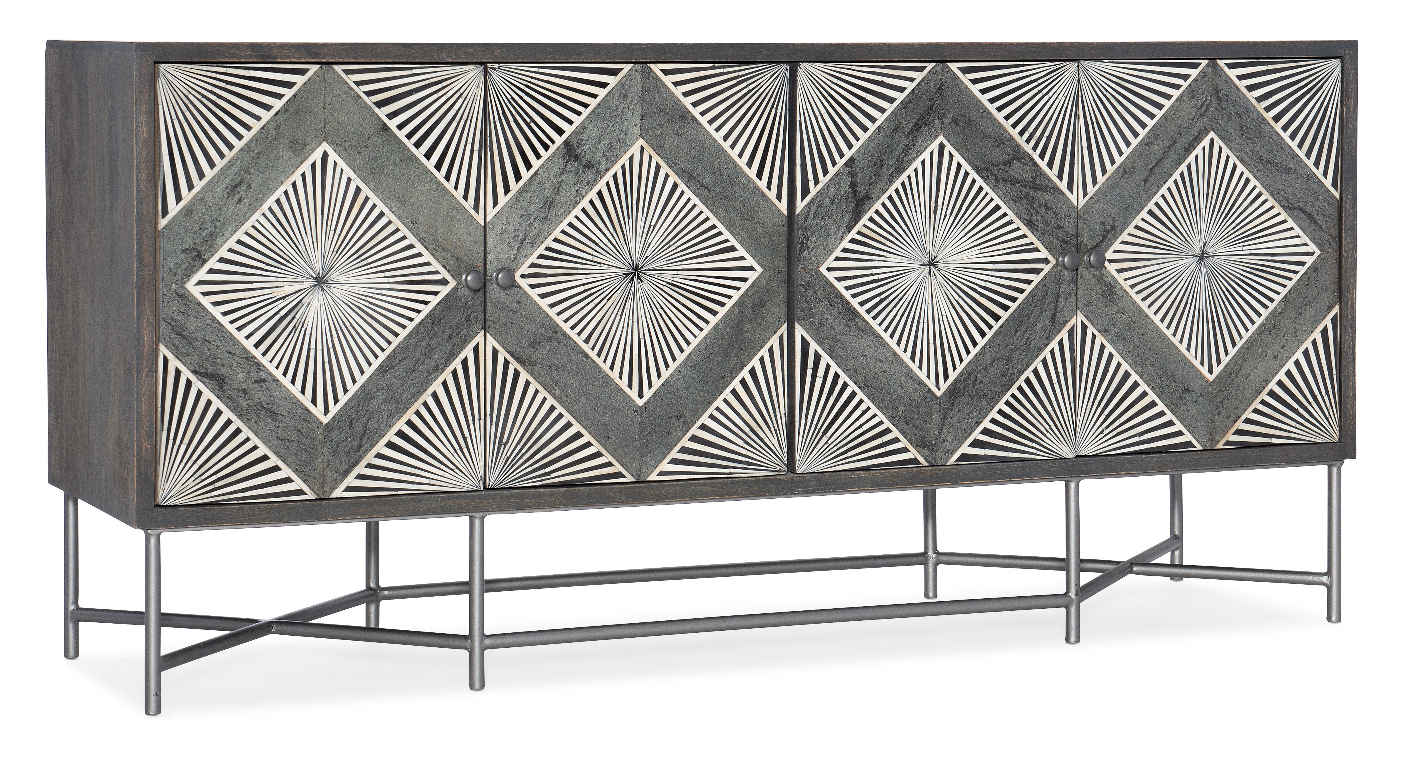 fghjfgjh Melange Hawthorne Four Door Credenza 628-85122-98