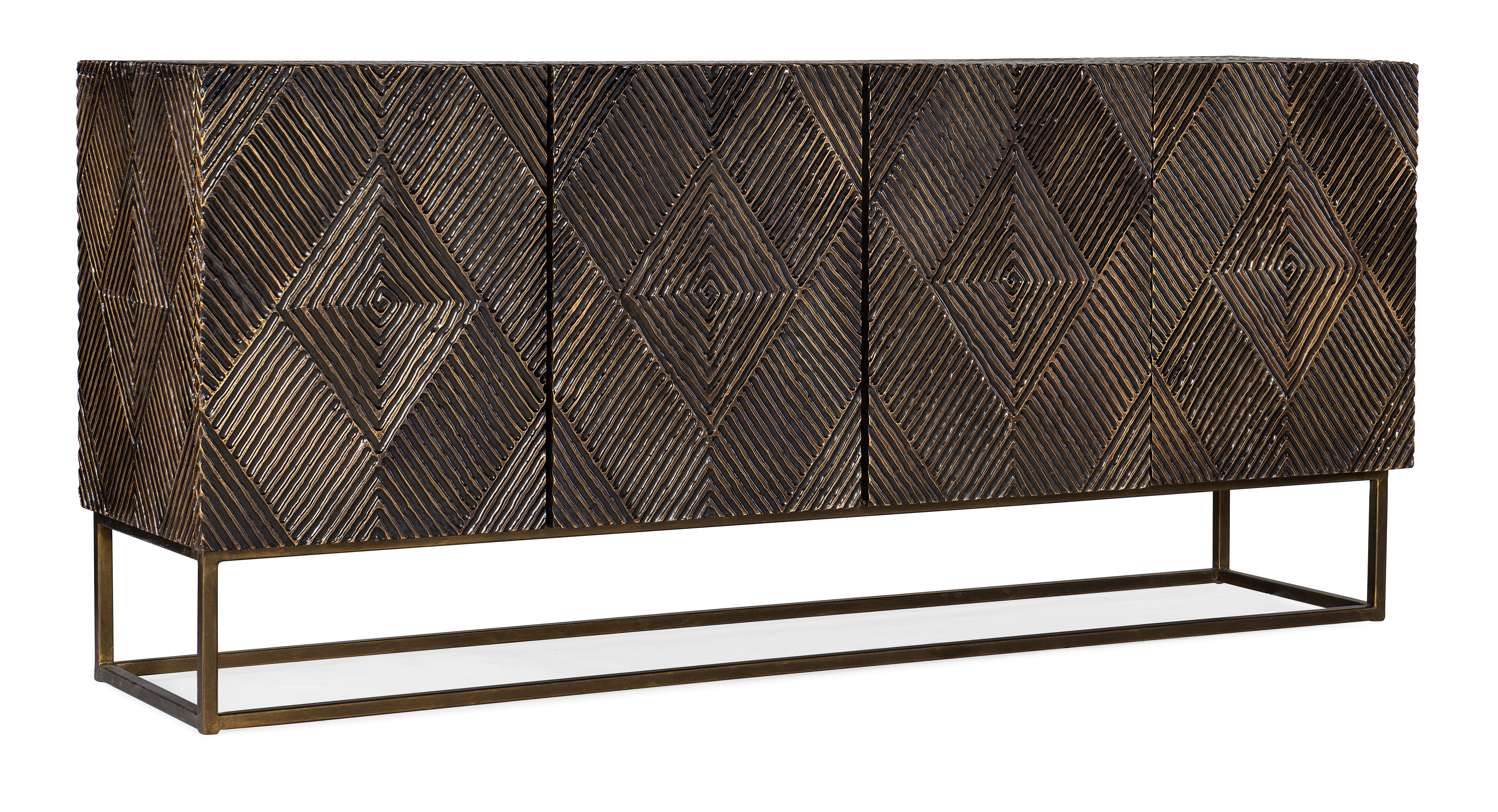 fghjfgjh Melange Marcellus Four Door Credenza 628-85123-89