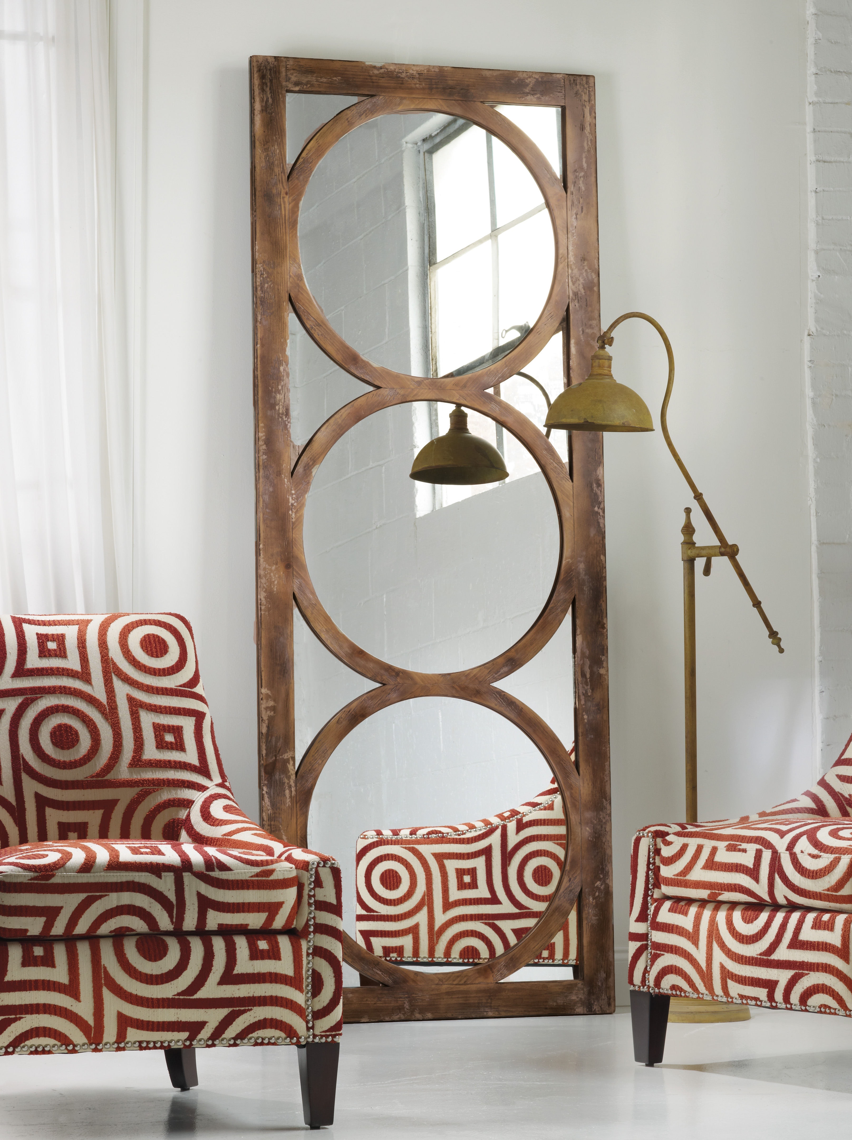 fghjfgjh Melange Encircle Floor Mirror 638-50033