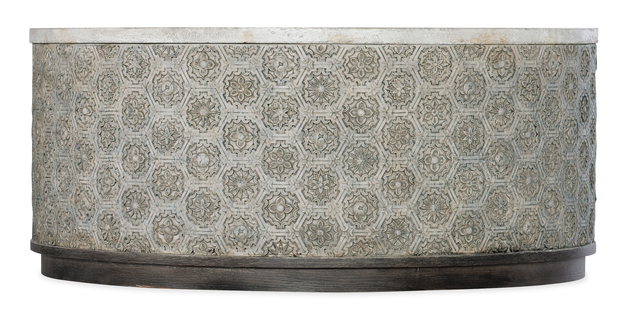 fghjfgjh Melange Greystone Round Cocktail Table 638-80006-95