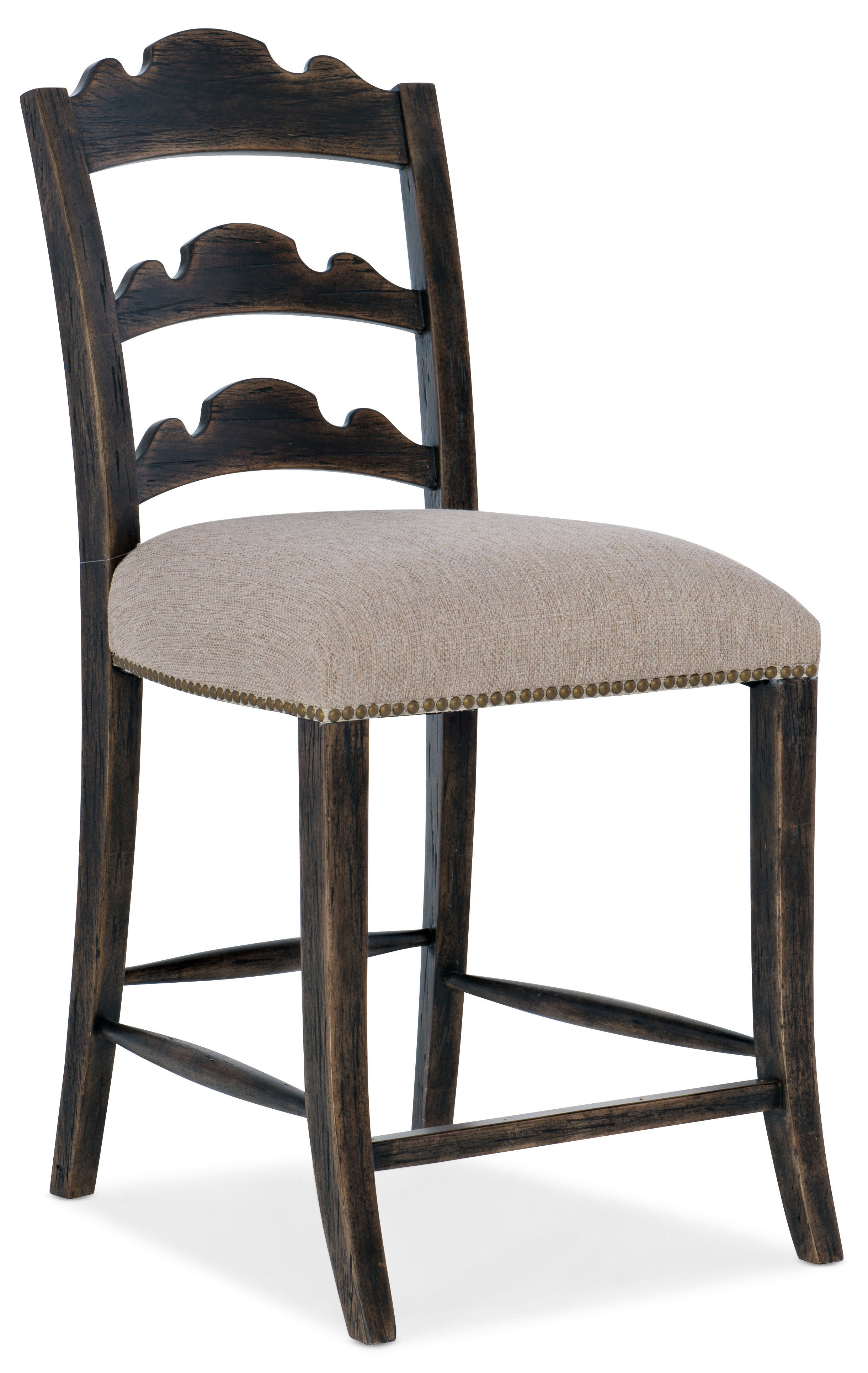 fghjfgjh La Grange Twin Sisters Ladderback Counter Stool 6960-75351-89